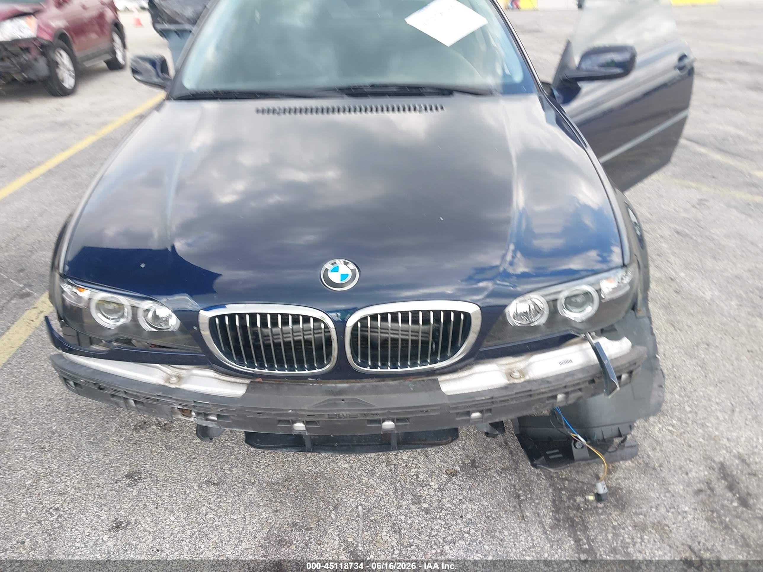 2005 Bmw 330ci Синий vin: WBABD534X5PD98857
