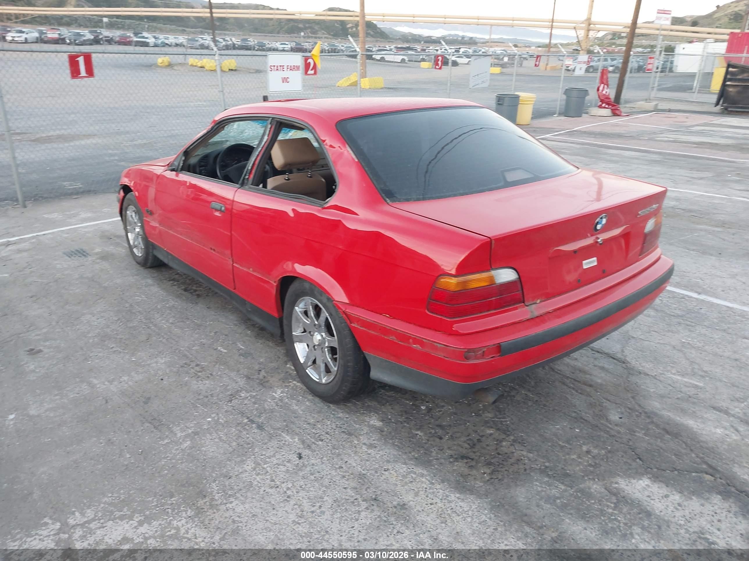 1996 Bmw 318 Is Automatic Red vin: WBABE8323TEY30837