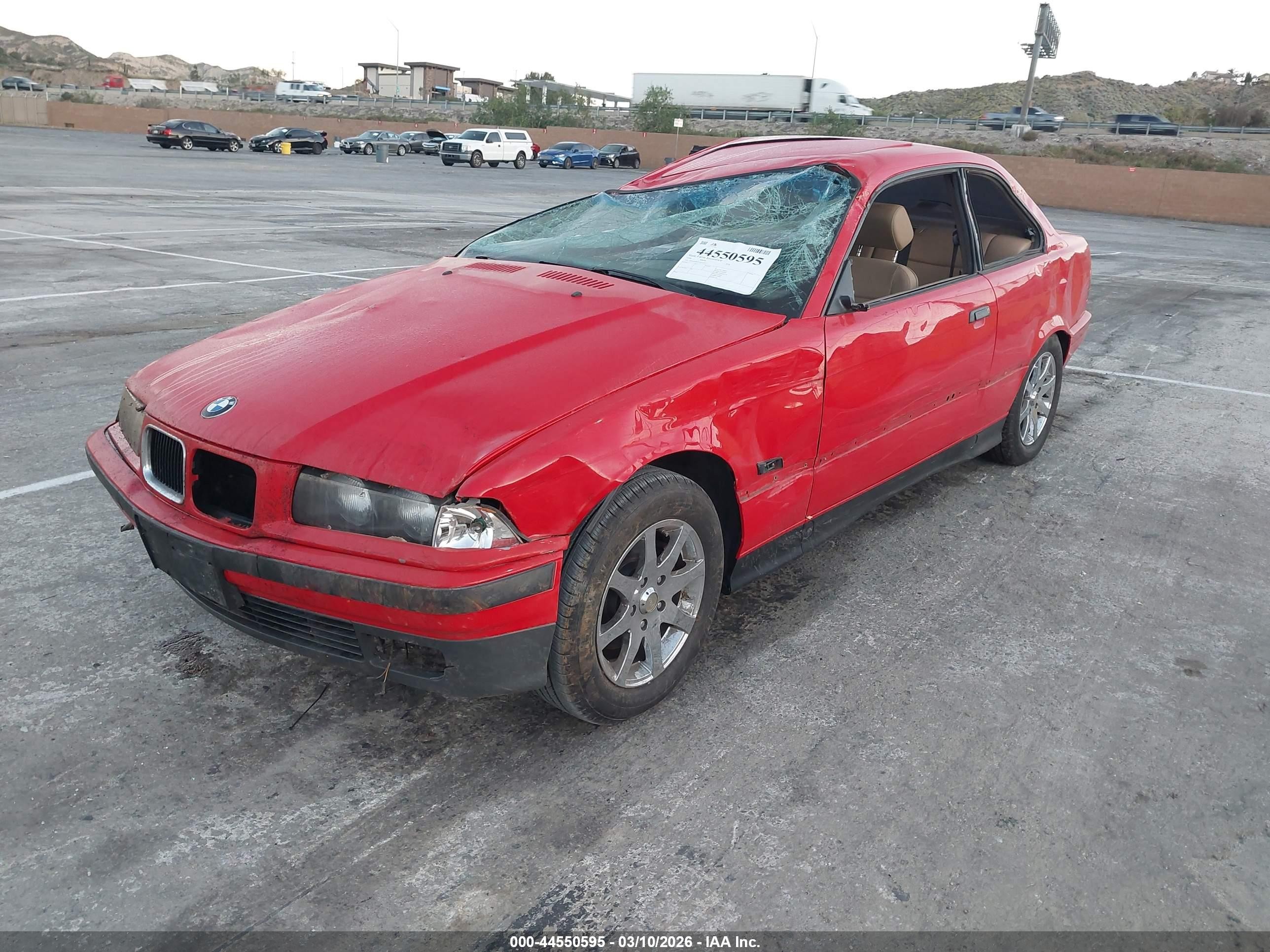 1996 Bmw 318 Is Automatic Red vin: WBABE8323TEY30837