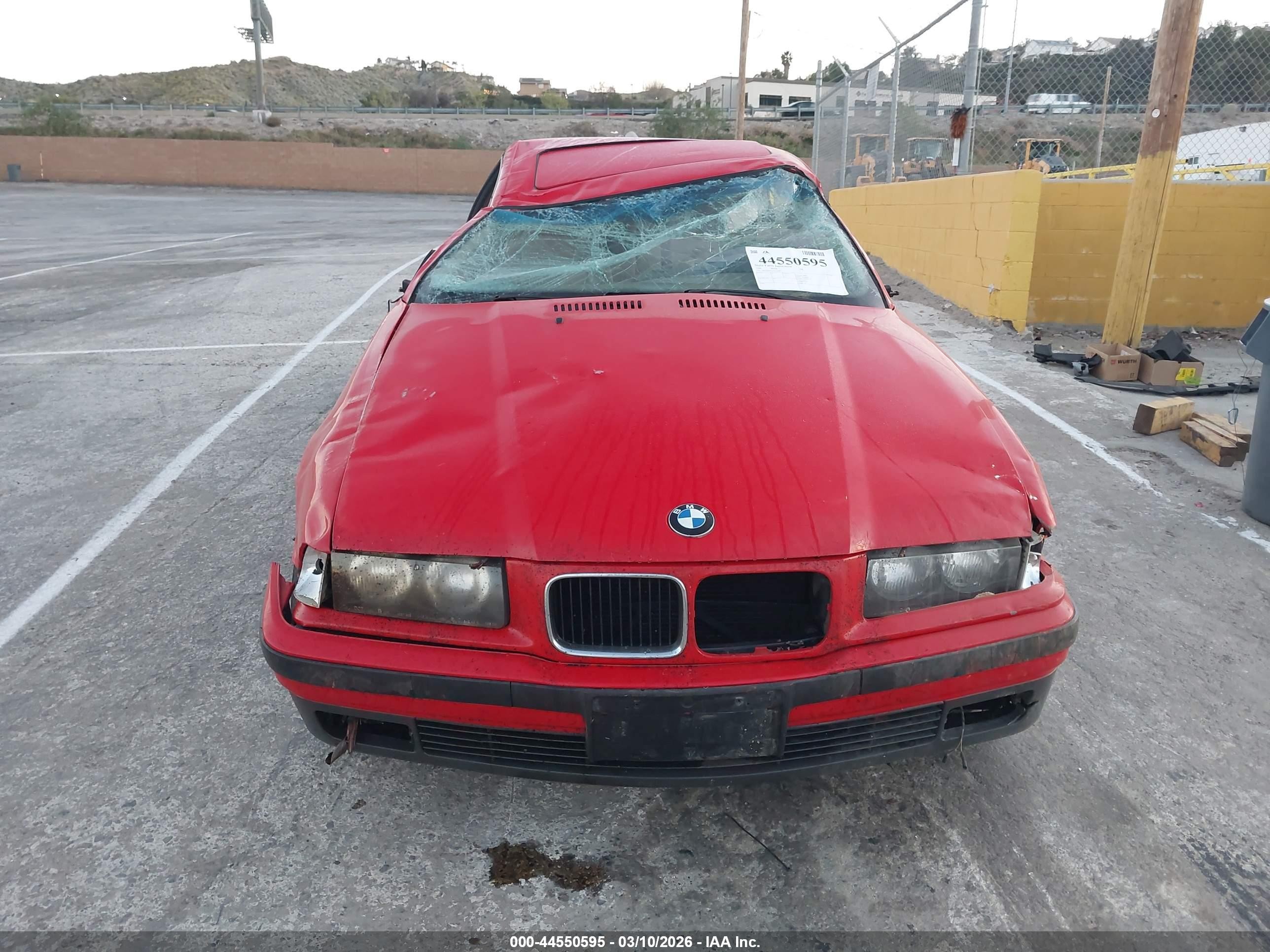 1996 Bmw 318 Is Automatic Red vin: WBABE8323TEY30837