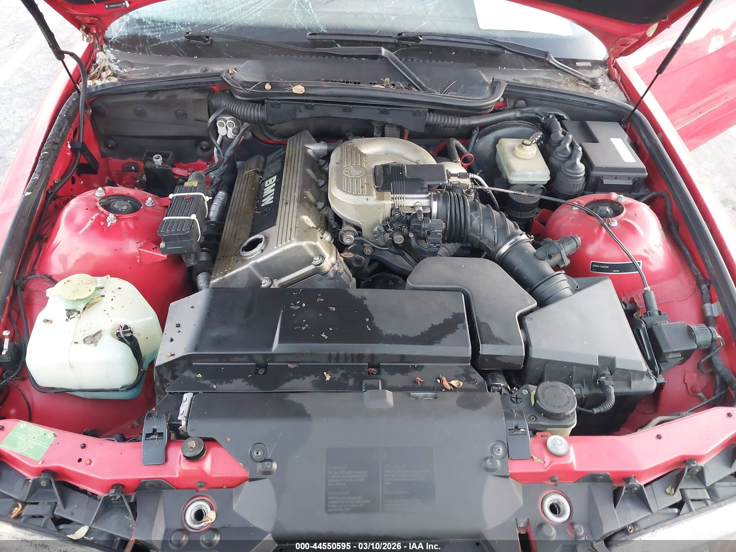 1996 Bmw 318 Is Automatic Red vin: WBABE8323TEY30837