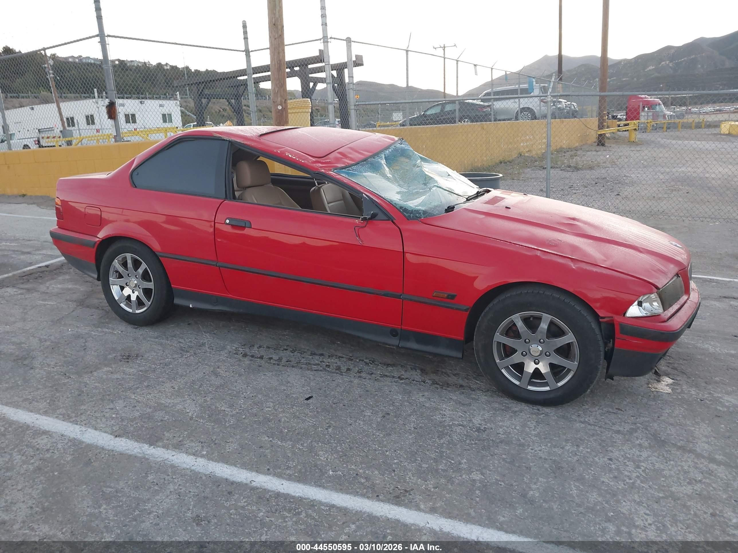 1996 Bmw 318 Is Automatic Red vin: WBABE8323TEY30837