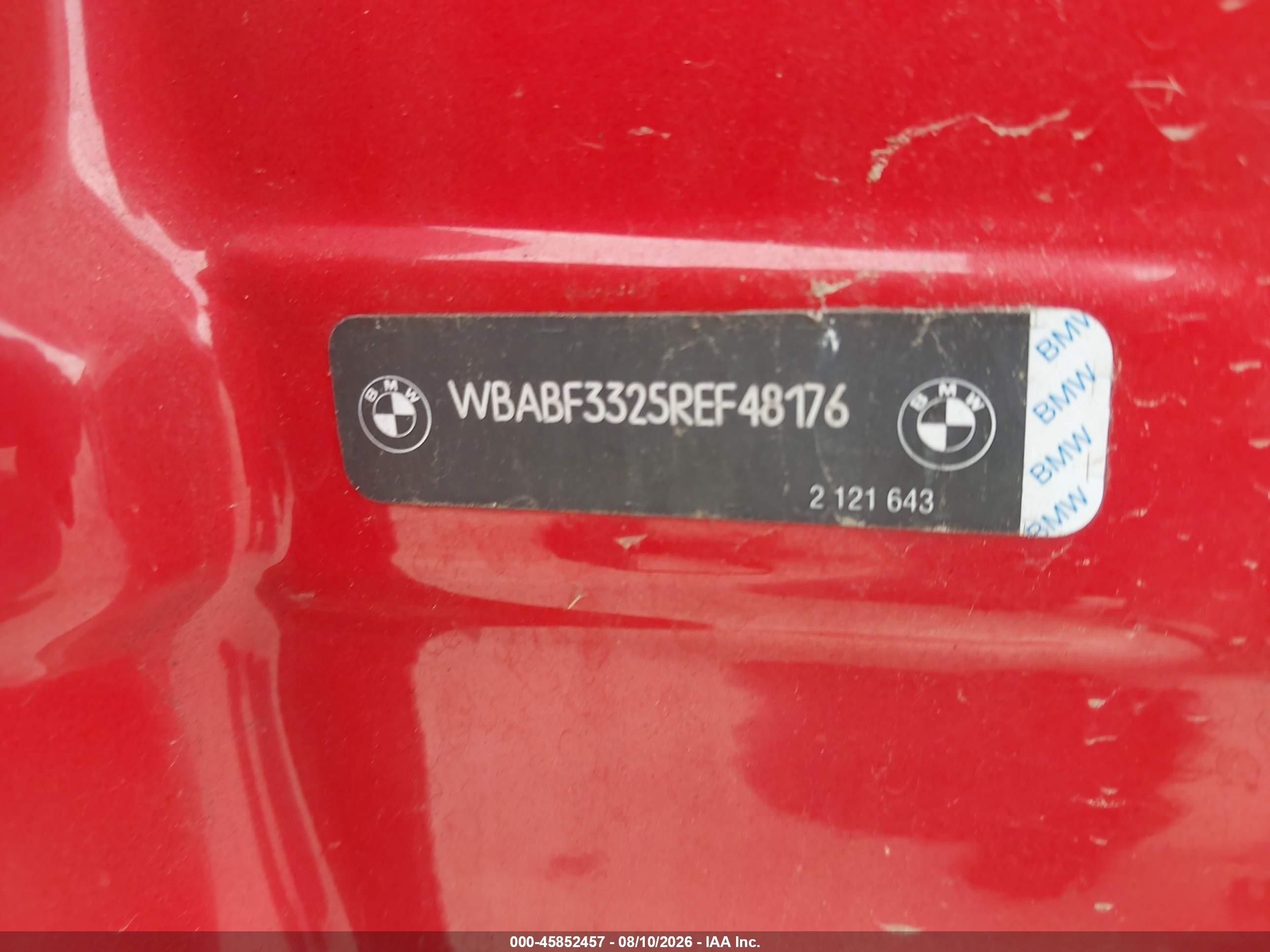 1994 Bmw 325 Is Red vin: WBABF3325REF48176
