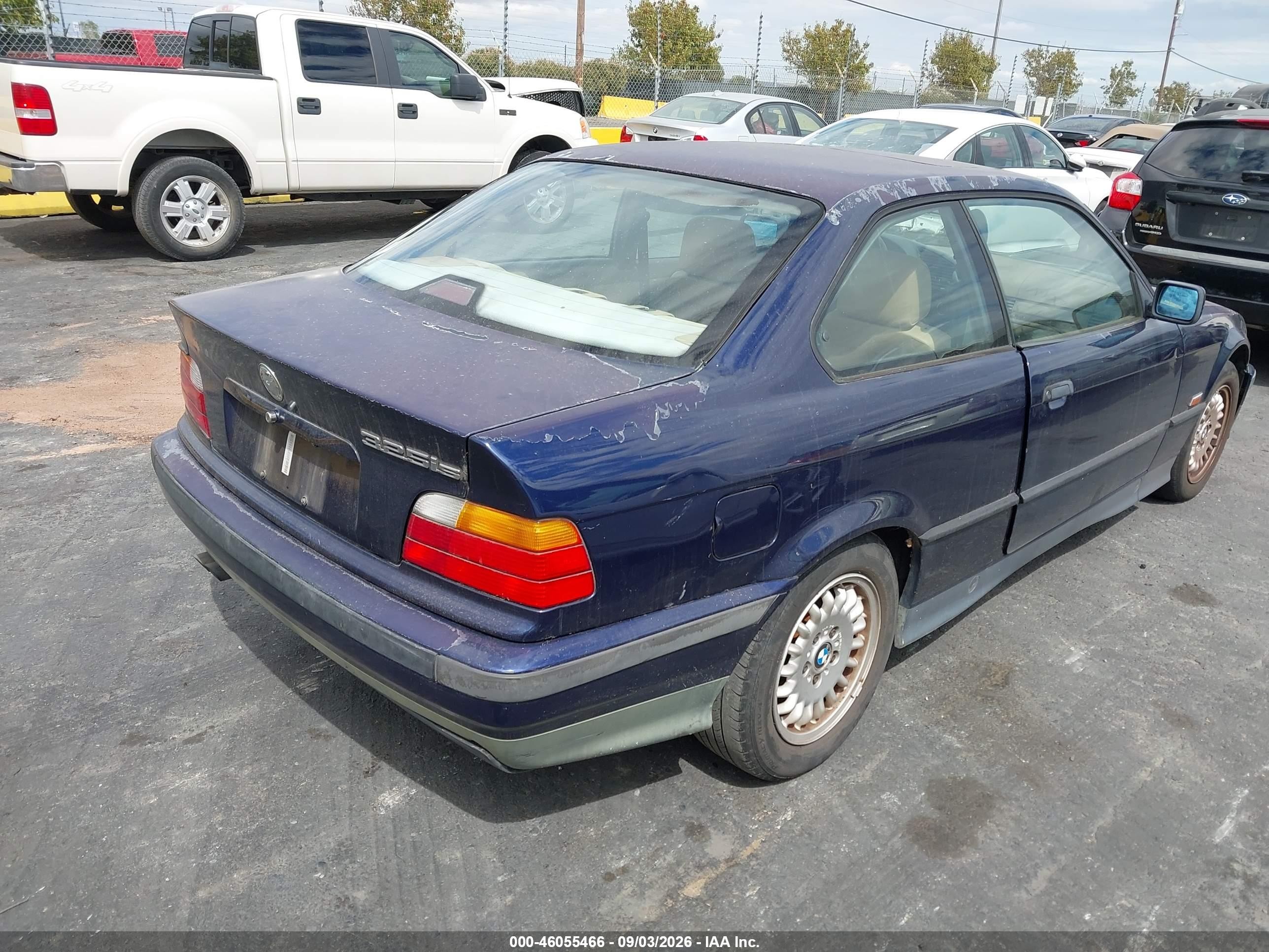 1995 Bmw 325 Is Blue vin: WBABF3328SEF49750