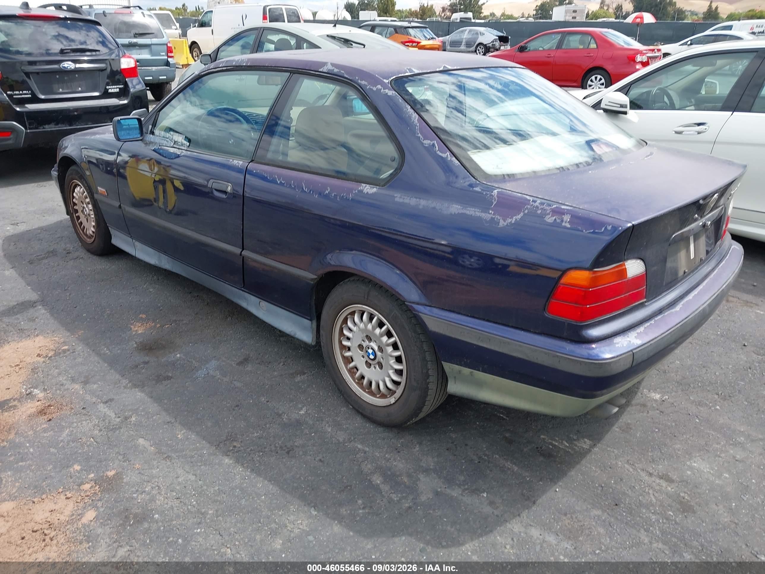 1995 Bmw 325 Is Blue vin: WBABF3328SEF49750