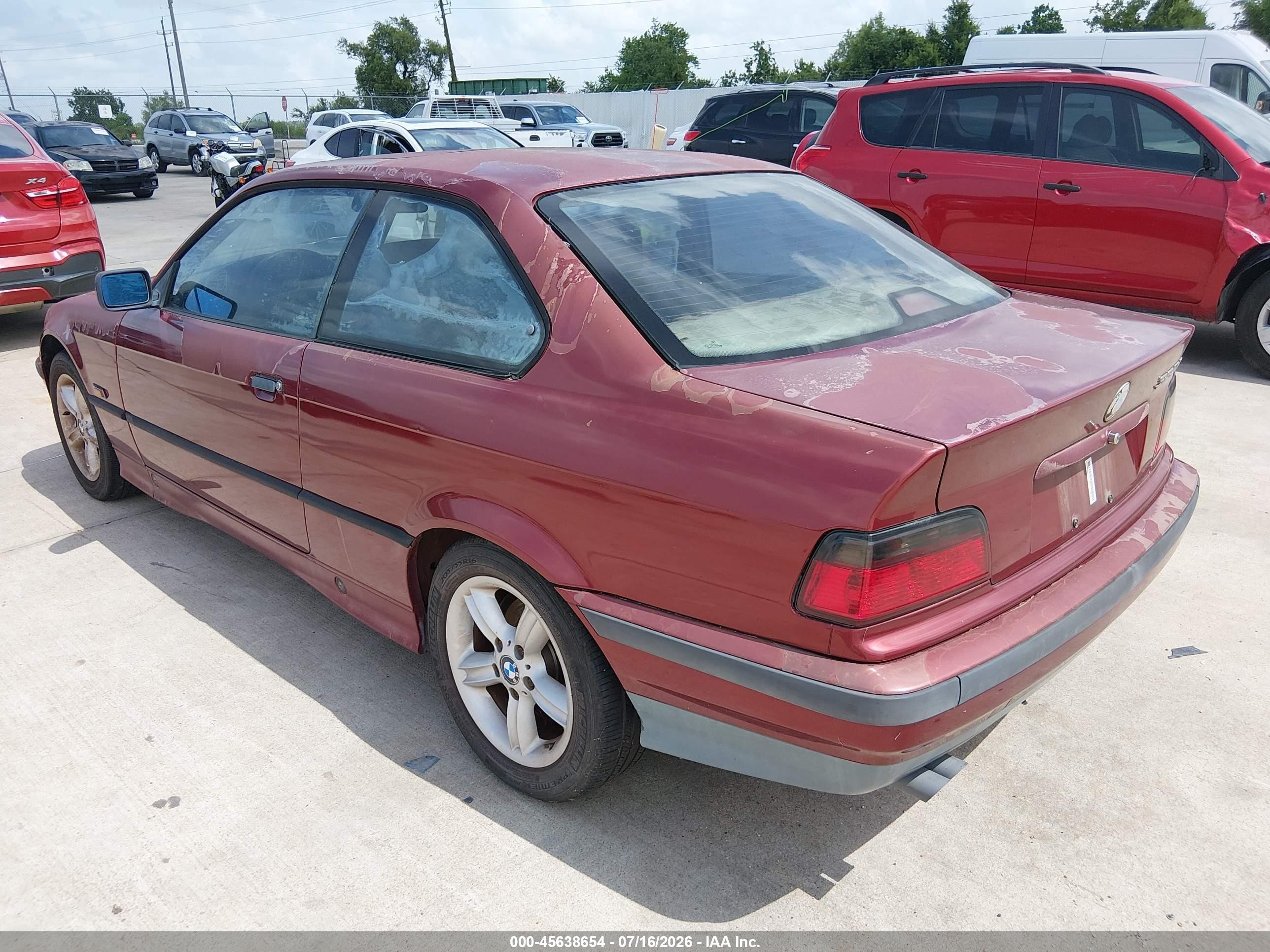 1995 Bmw 325 Is Automatic Red vin: WBABF4322SEK17161