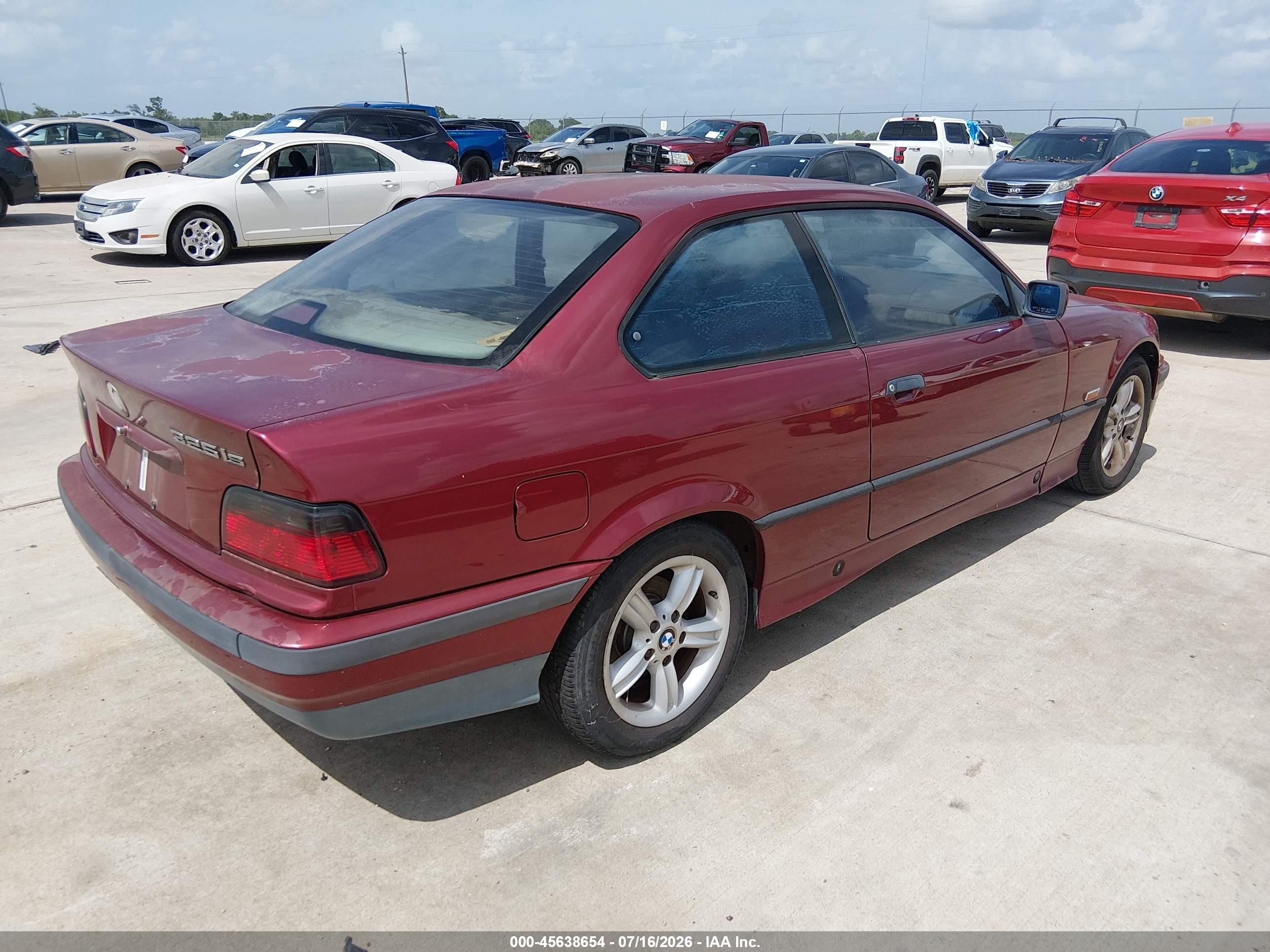 1995 Bmw 325 Is Automatic Red vin: WBABF4322SEK17161