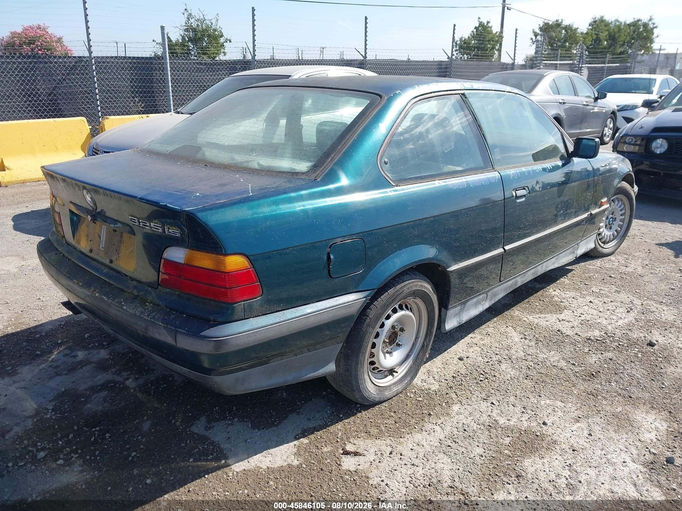 1995 Bmw 325 Is Automatic Green vin: WBABF432XSEK16145
