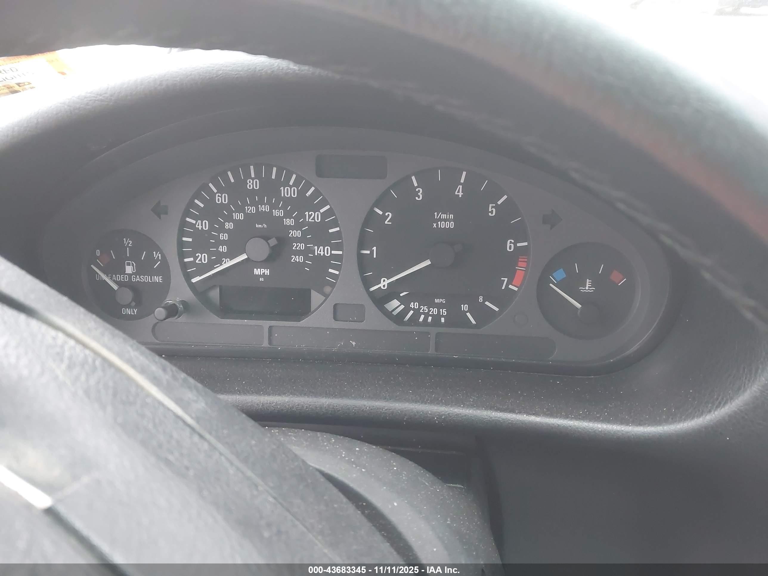 1998 Bmw 323is   White vin: WBABF7322WEH41453