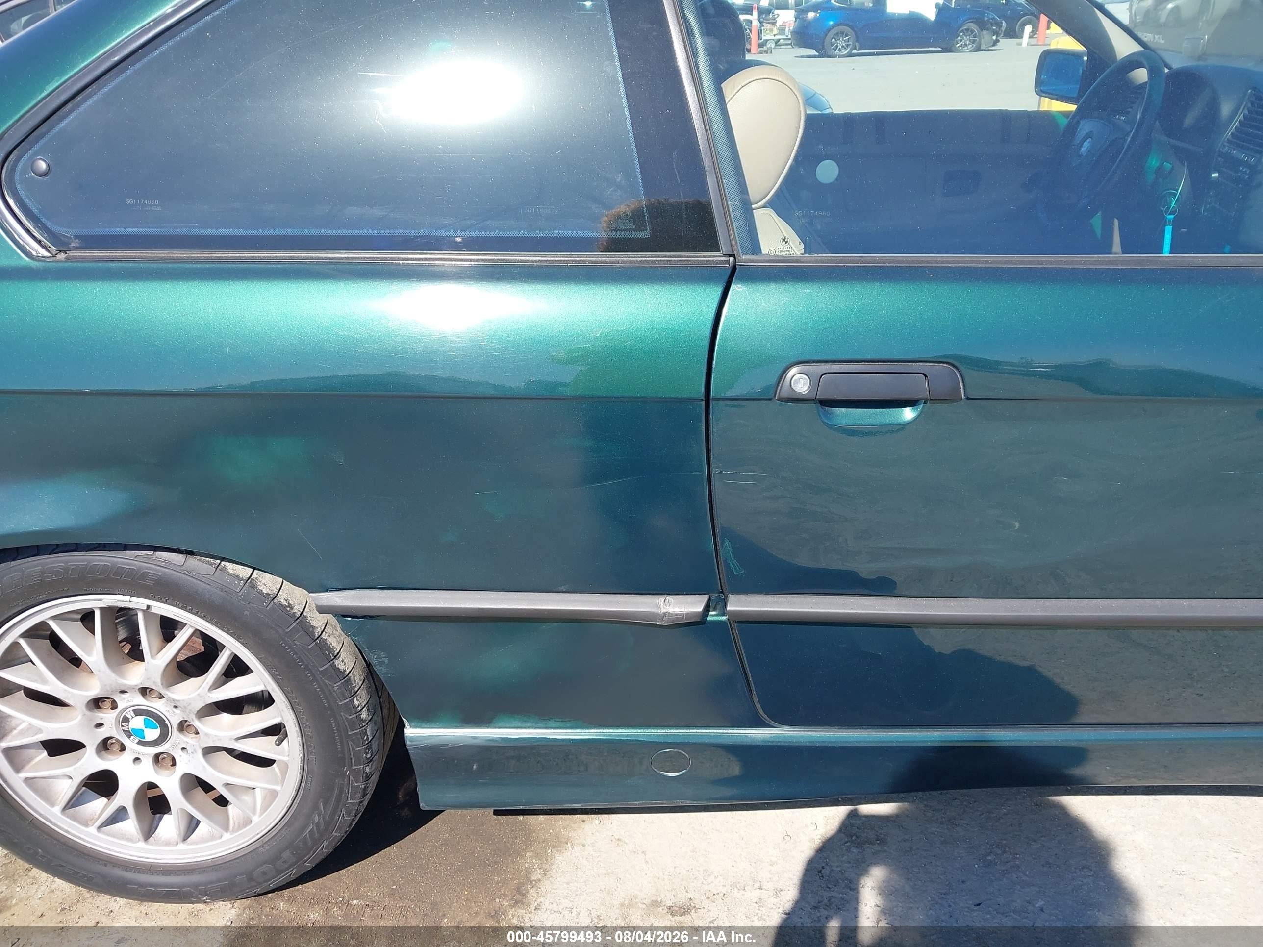 1998 Bmw 323is   Green vin: WBABF7323WEH41770