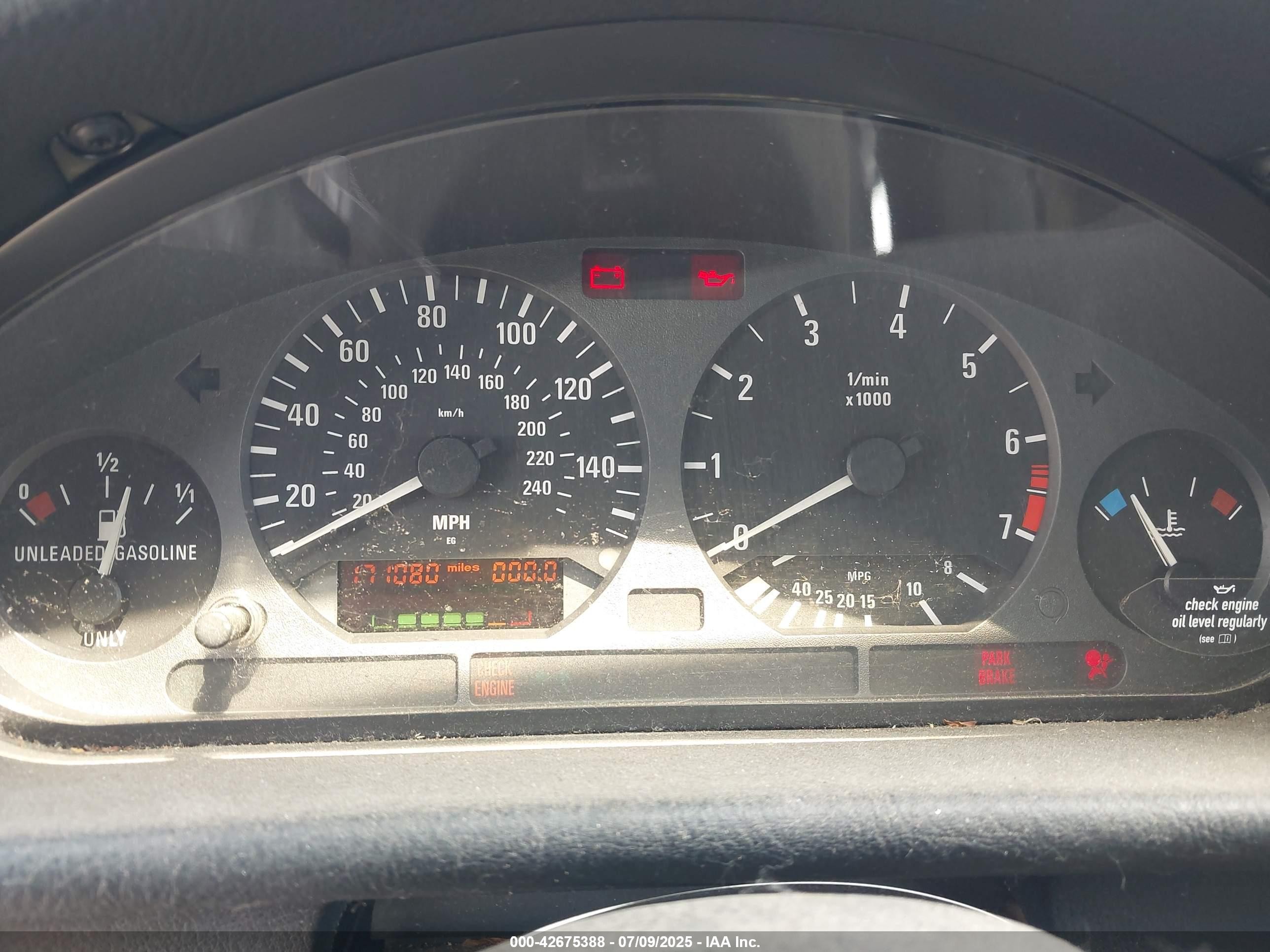 1998 Bmw 328is   Black vin: WBABG132XWET07532