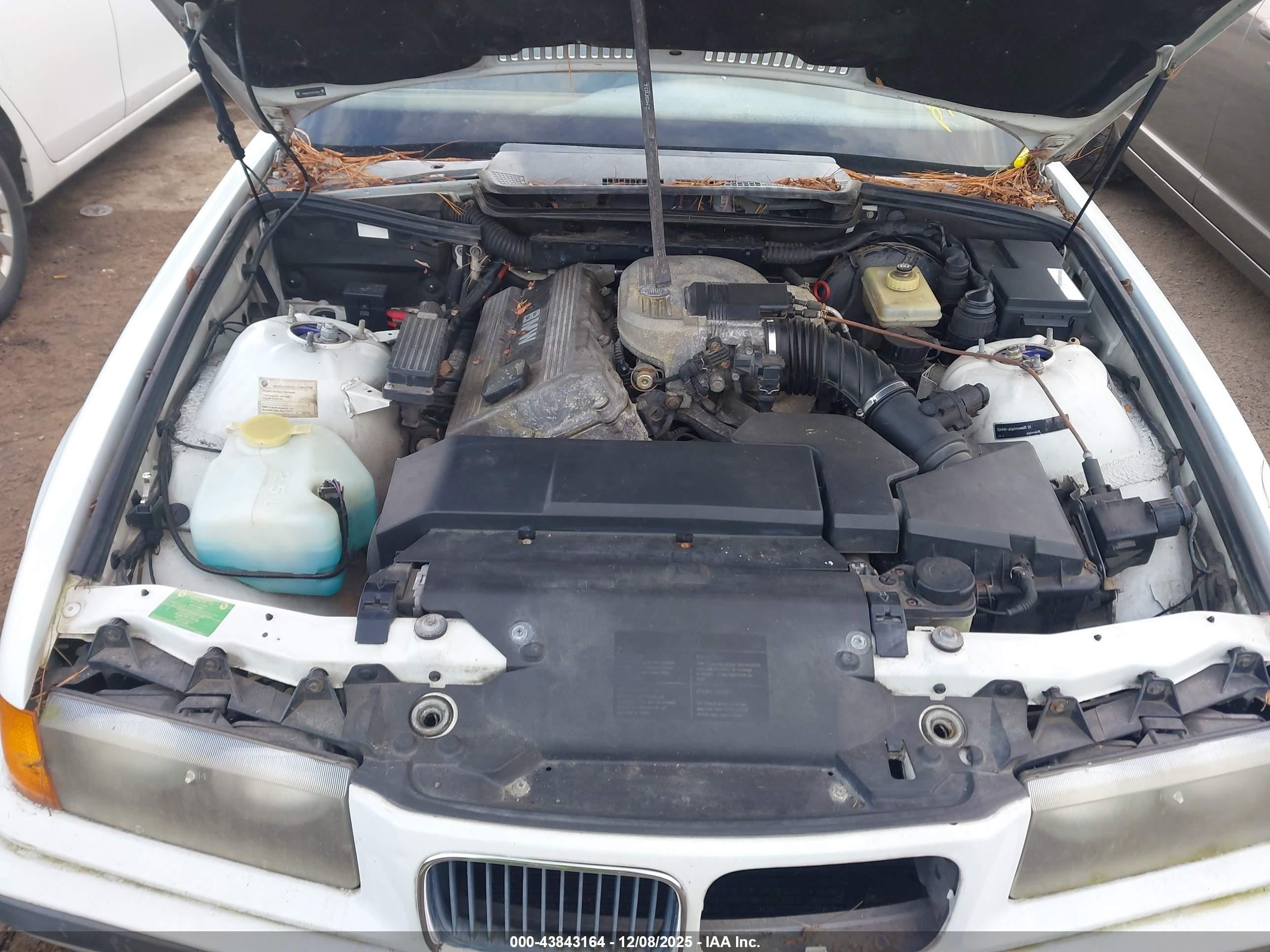1996 Bmw 318 Ic White vin: WBABH7321TEY00494