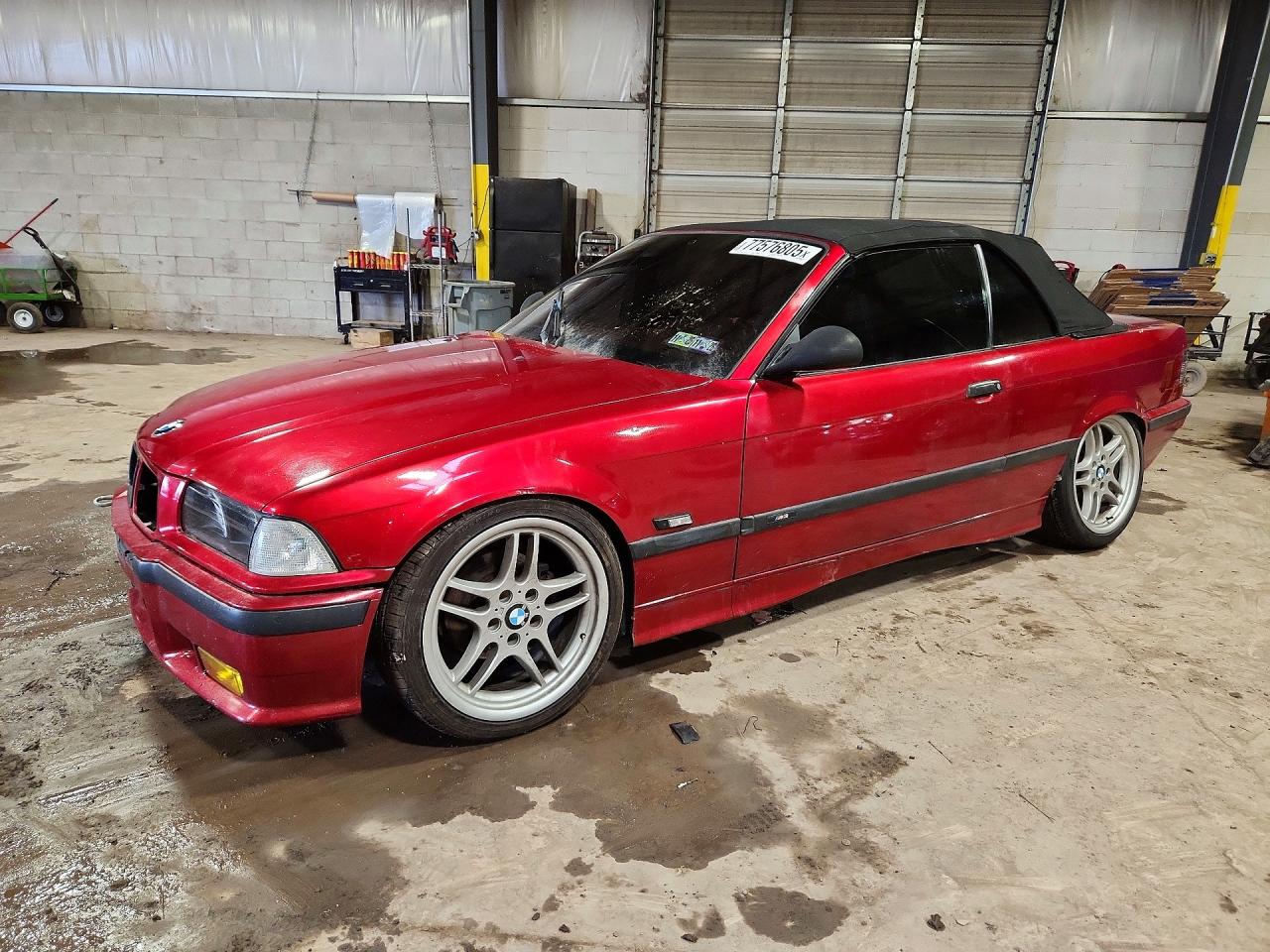 1995 Bmw 325 Ic Red vin: WBABJ5322SJC84356
