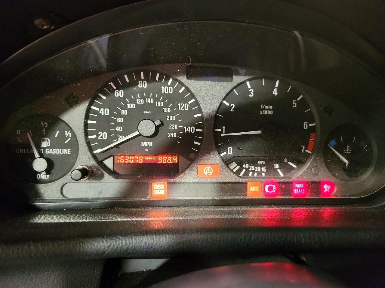 1995 Bmw 325 Ic Red vin: WBABJ5322SJC84356