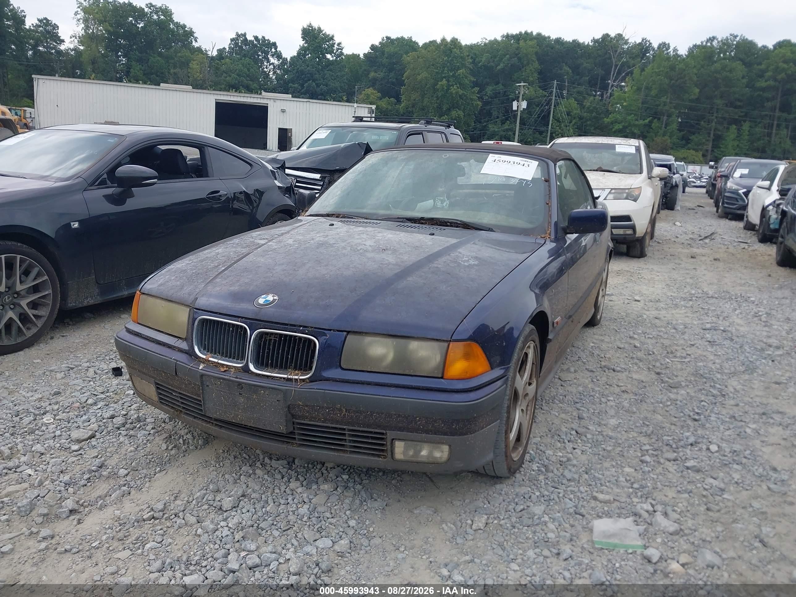 1995 Bmw 325 Ic Automatic Dark Blue vin: WBABJ6324SJD39119