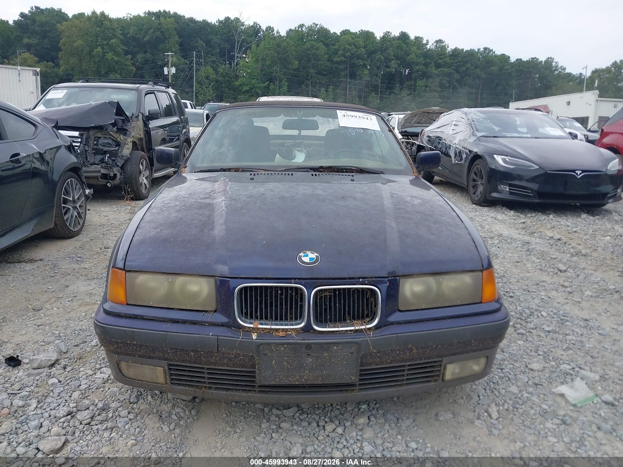 1995 Bmw 325 Ic Automatic Dark Blue vin: WBABJ6324SJD39119