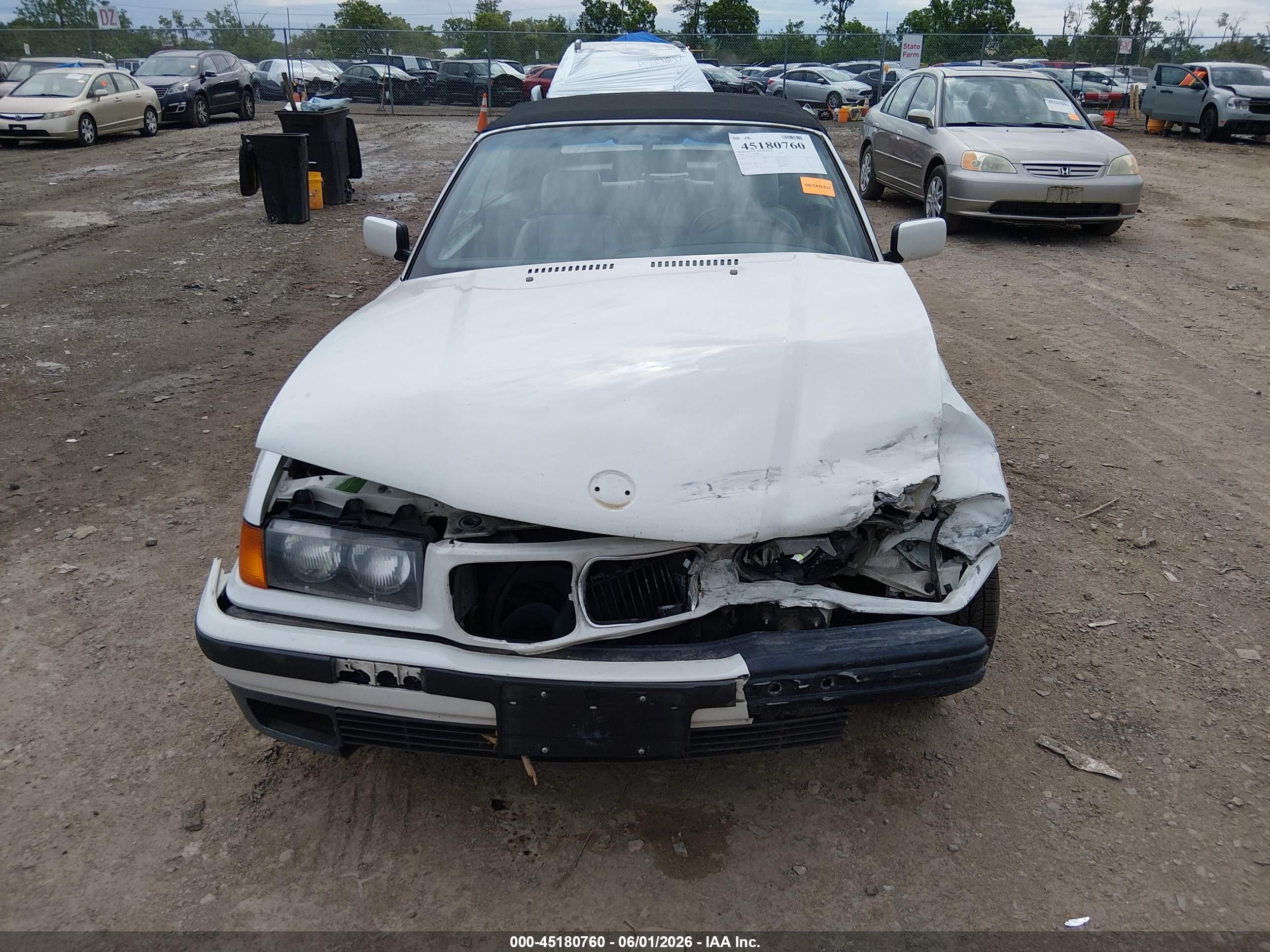 1995 Bmw 325 Ic Automatic White vin: WBABJ6329SJD41626