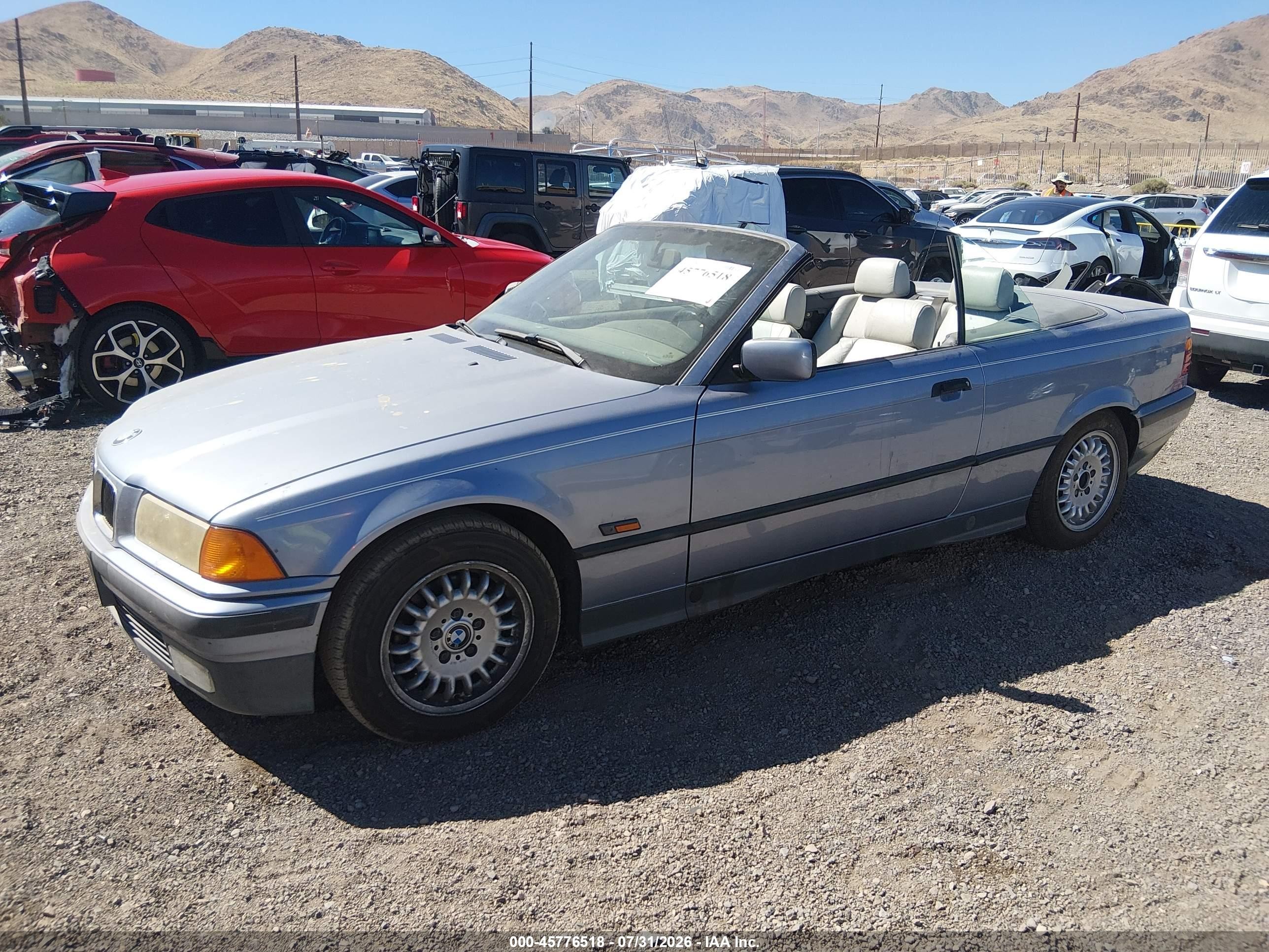 1995 Bmw 325 Ic Automatic Blue vin: WBABJ632XSJD42476