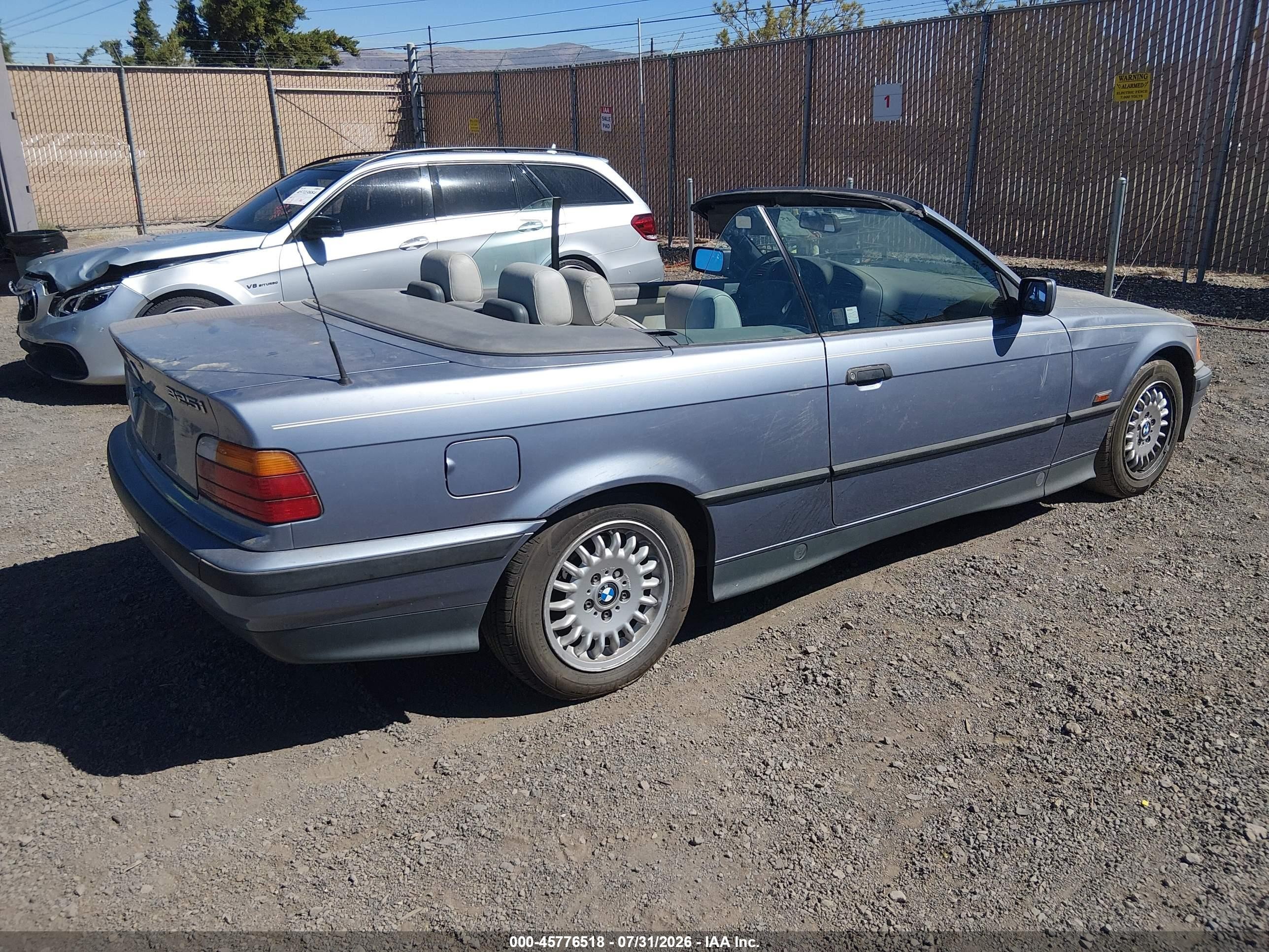 1995 Bmw 325 Ic Automatic Blue vin: WBABJ632XSJD42476