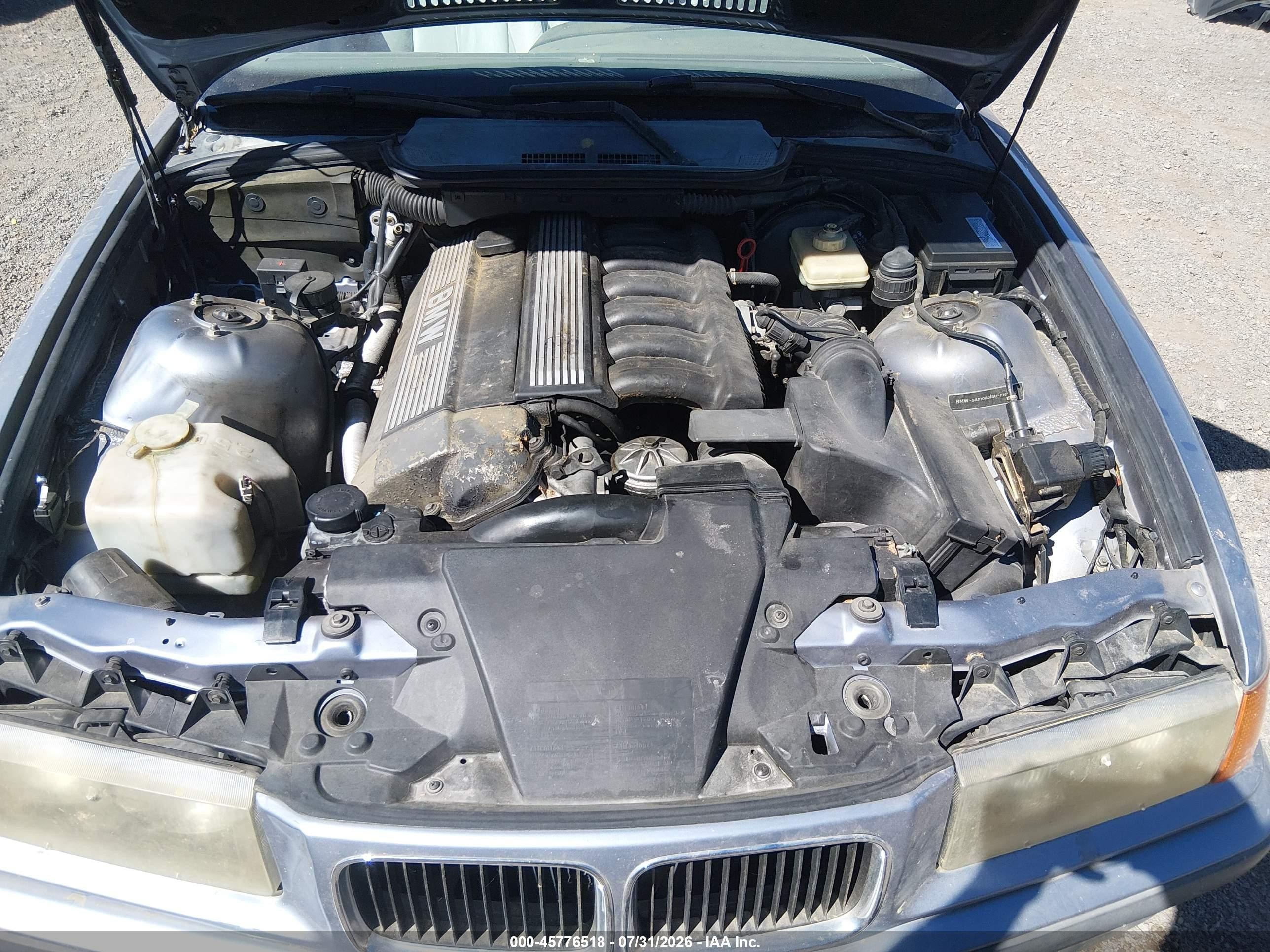1995 Bmw 325 Ic Automatic Blue vin: WBABJ632XSJD42476