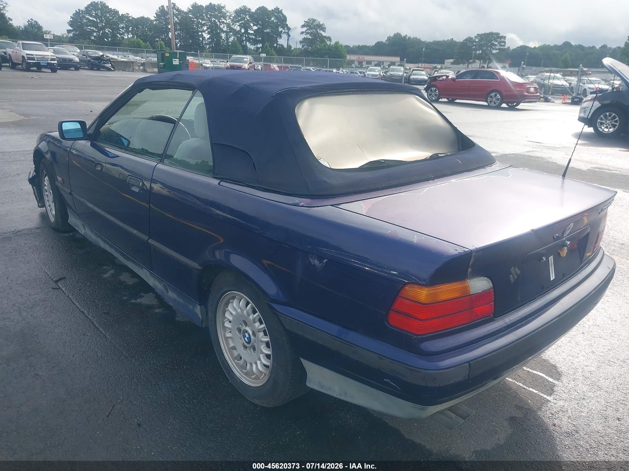 1995 Bmw 325 Ic Automatic Blue vin: WBABJ632XSJD43143