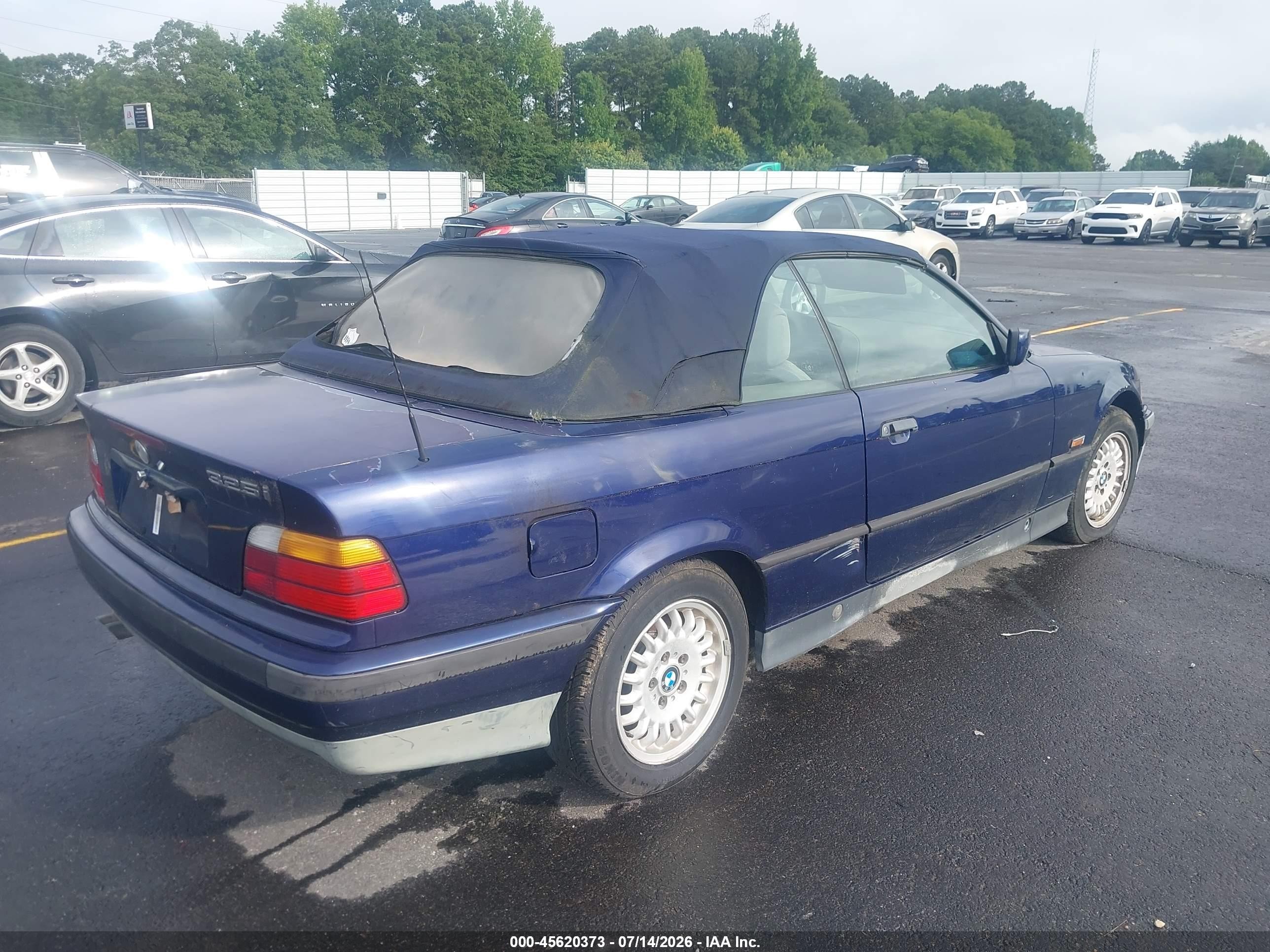 1995 Bmw 325 Ic Automatic Blue vin: WBABJ632XSJD43143