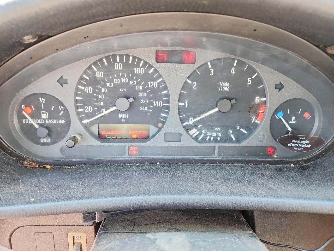 1998 Bmw 323 Ic Blue vin: WBABJ7329WEA15202
