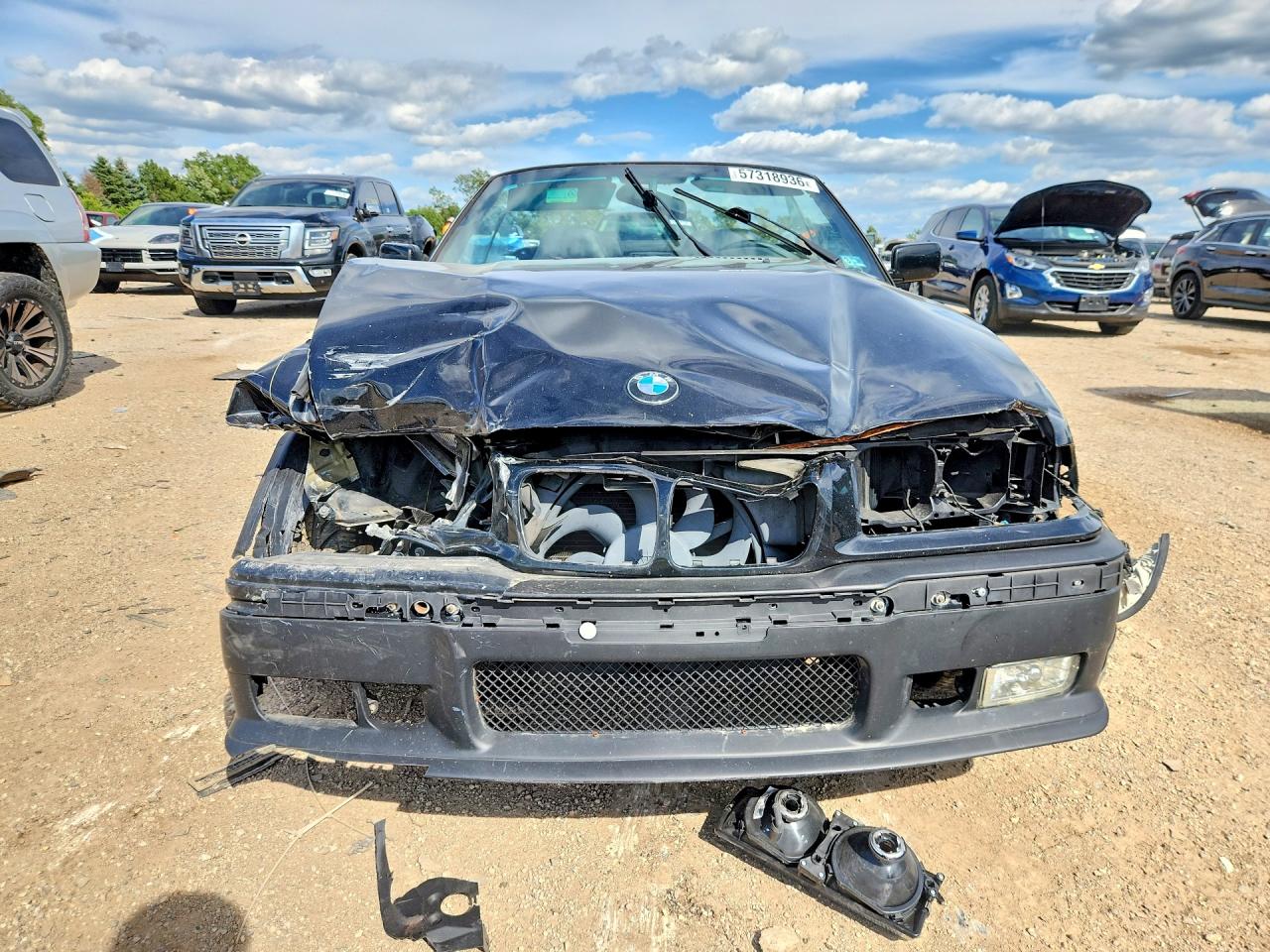 1999 Bmw 323 Ic Черный vin: WBABJ7331XEA19593