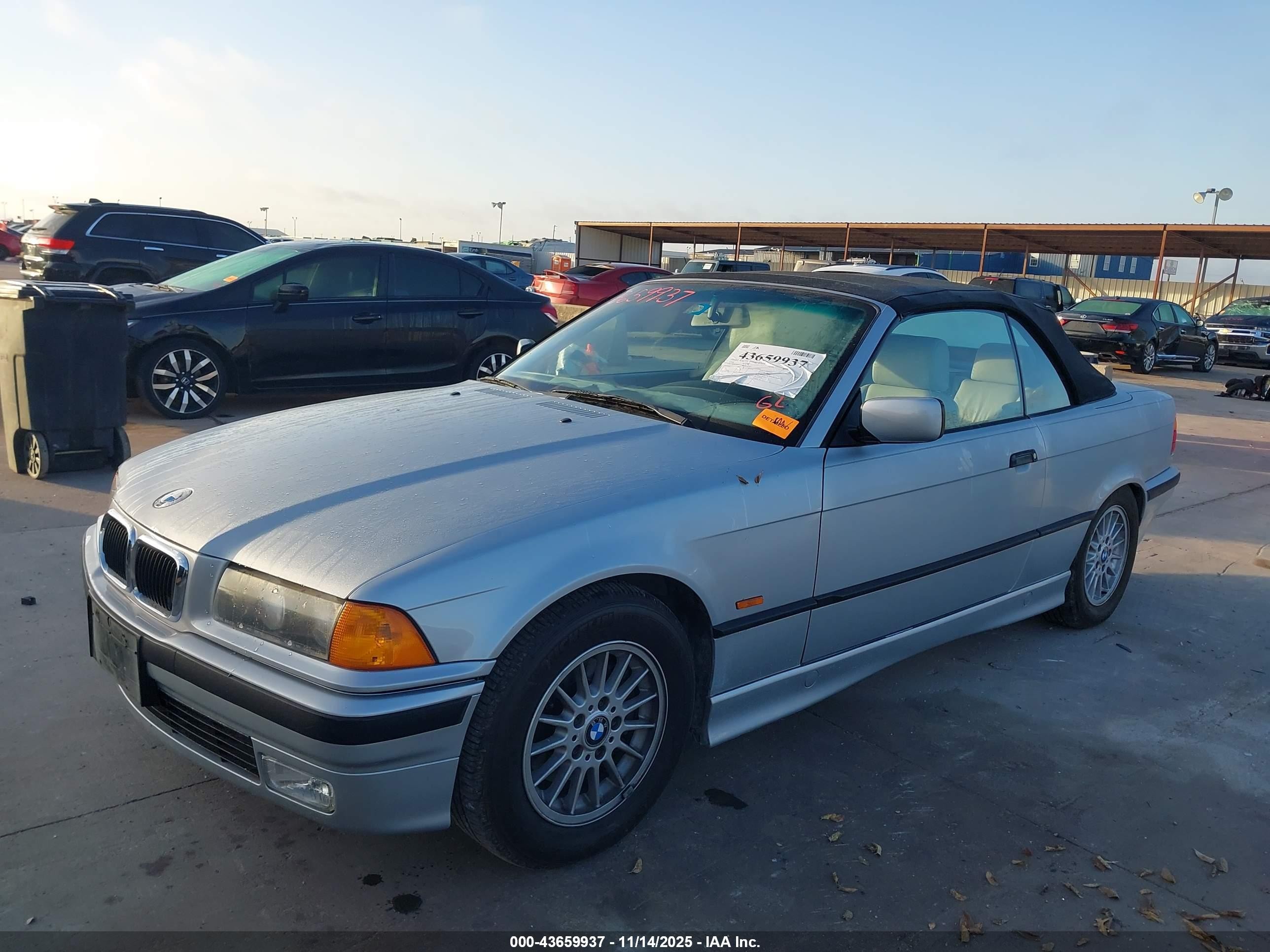 1998 Bmw 323ic   Silver vin: WBABJ8325WEM20265