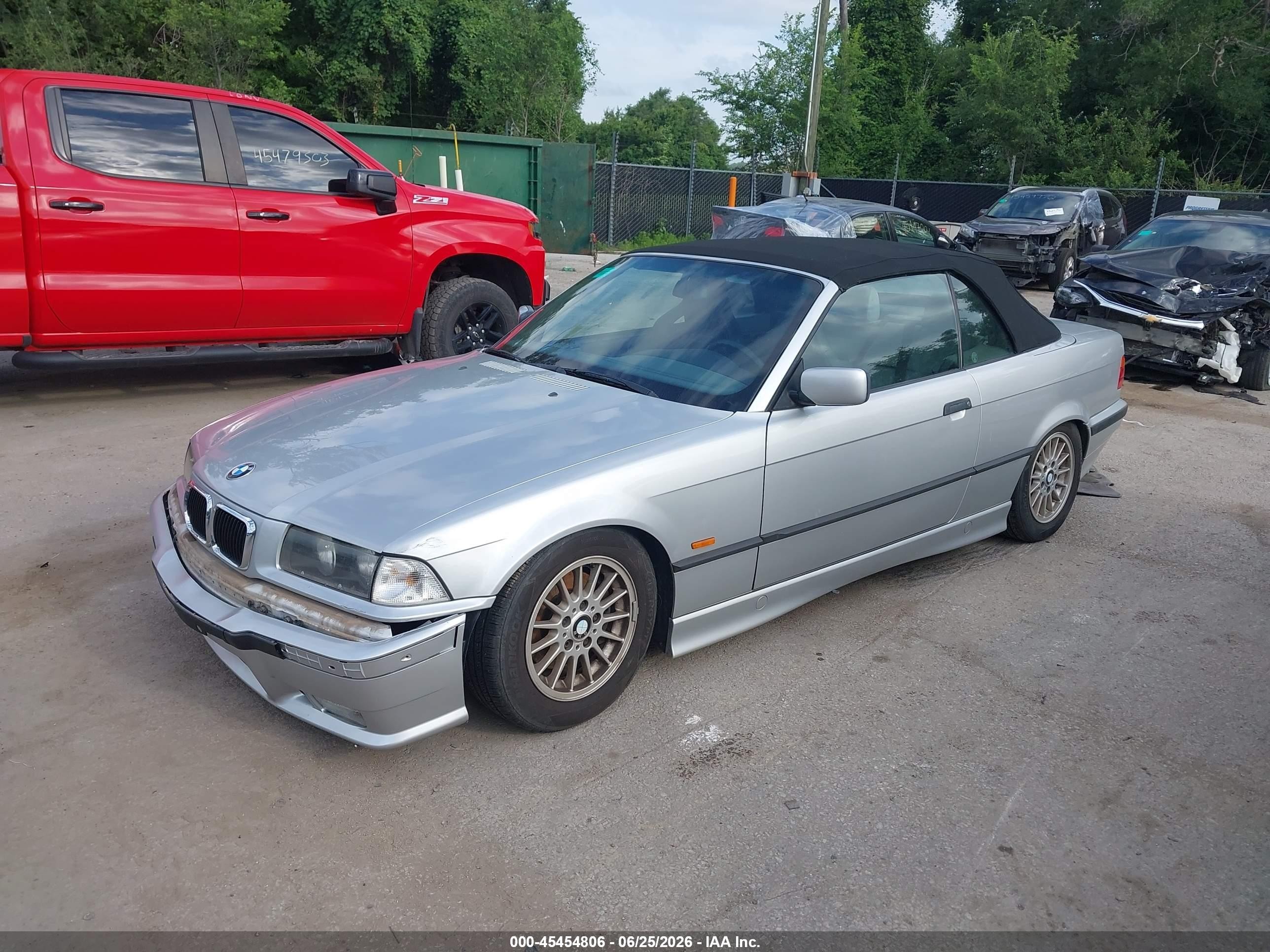 1999 Bmw 323ic   Gray vin: WBABJ8332XEM23392