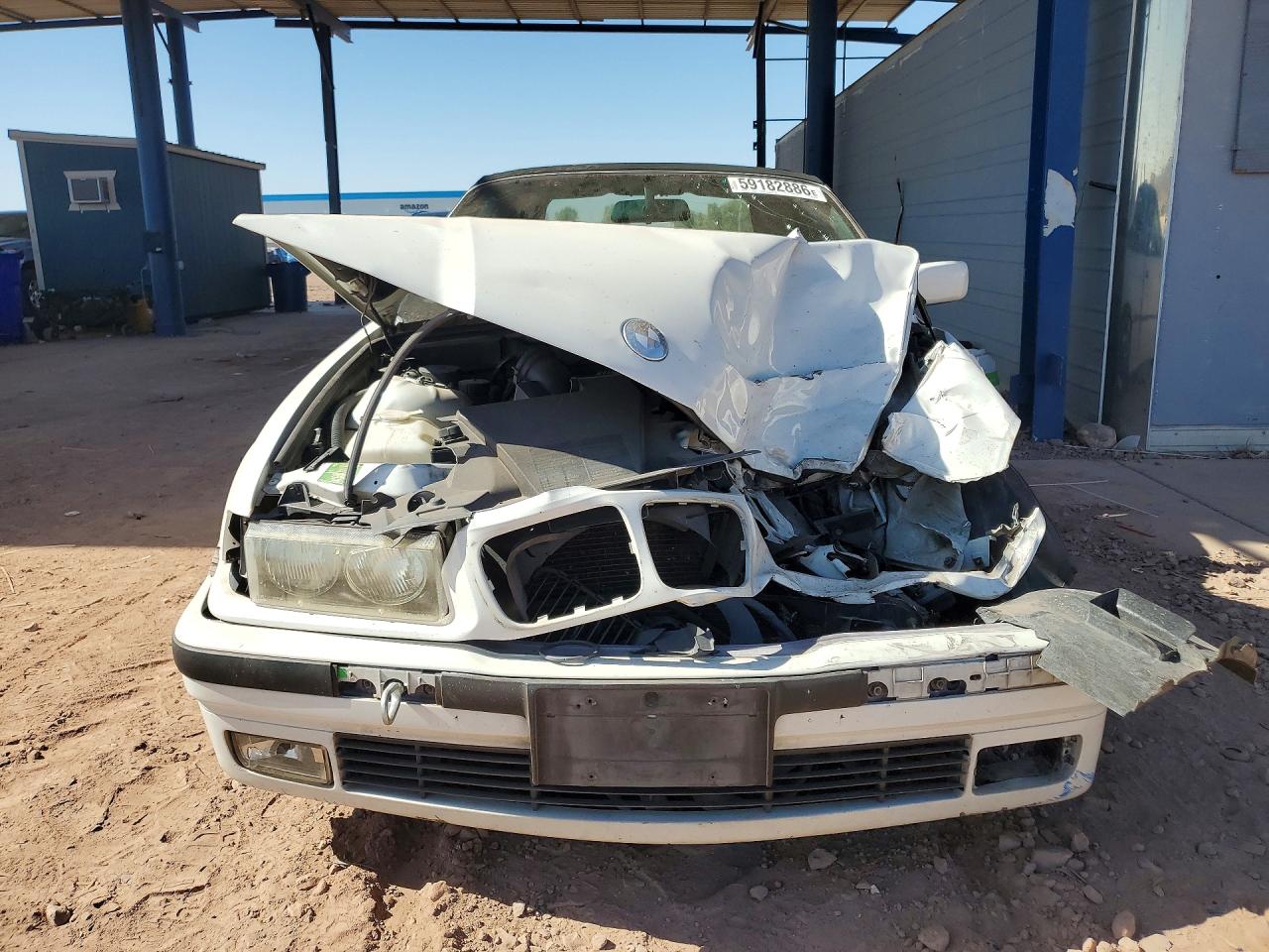 1999 Bmw 323 Ic Automatic White vin: WBABJ8332XEM24381