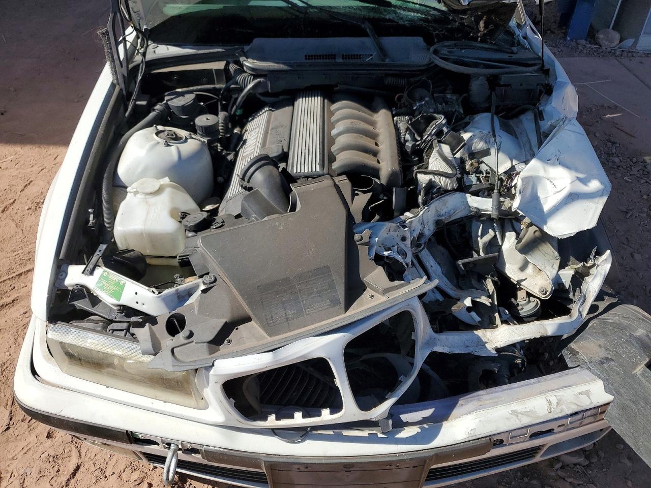 1999 Bmw 323 Ic Automatic White vin: WBABJ8332XEM24381