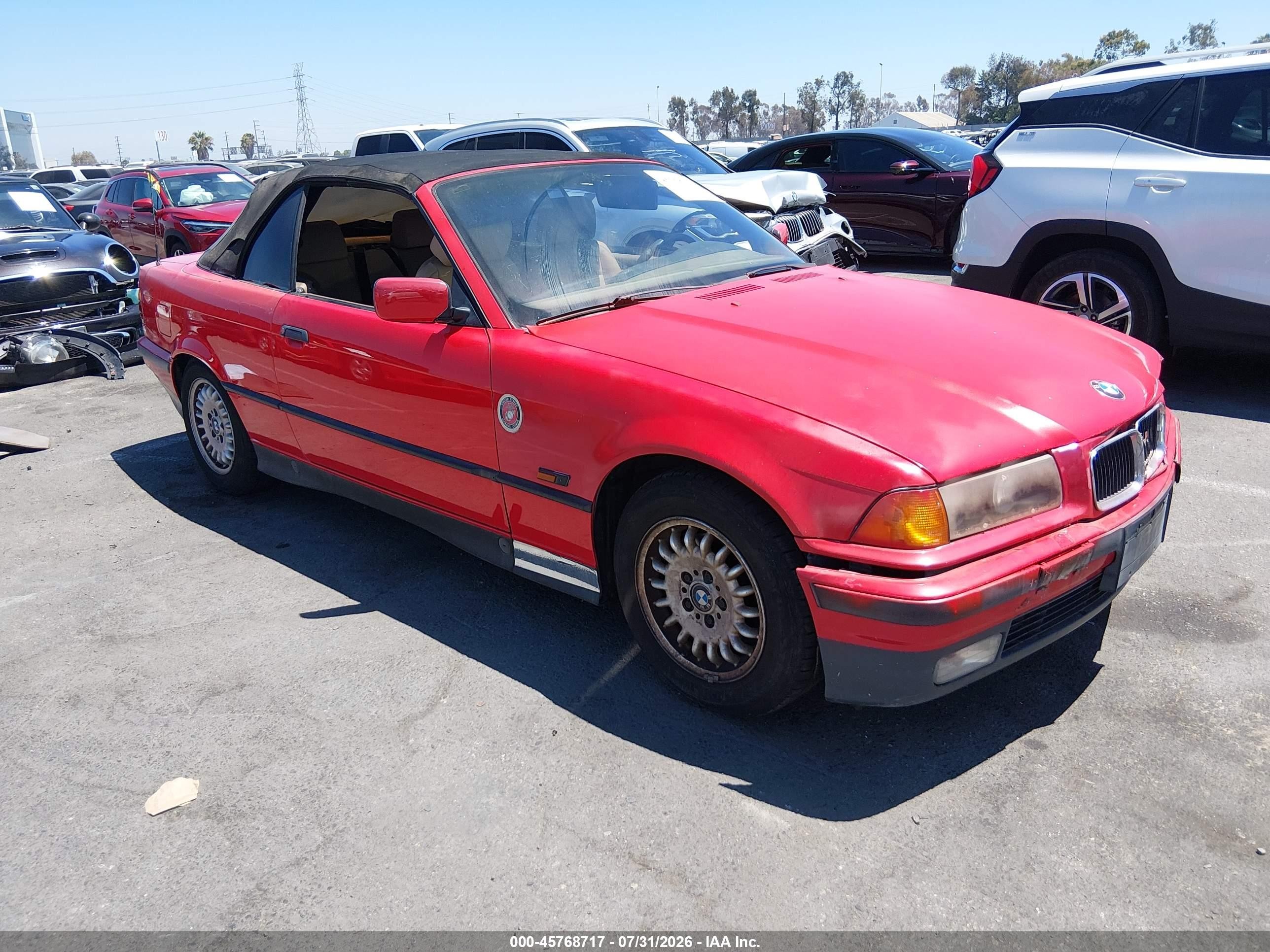1994 Bmw 318 Ic Automatic Red vin: WBABK6323RED15832