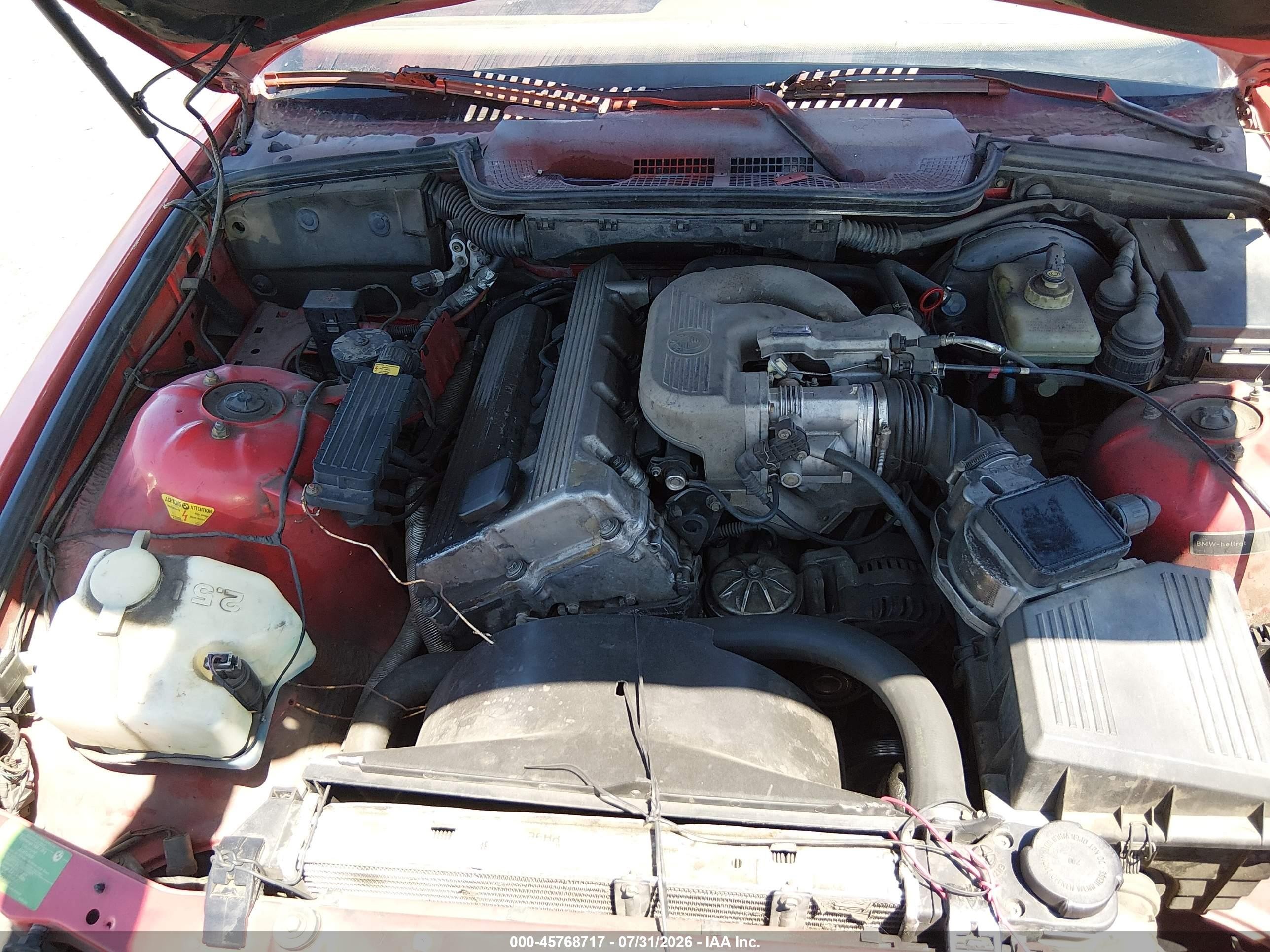 1994 Bmw 318 Ic Automatic Red vin: WBABK6323RED15832
