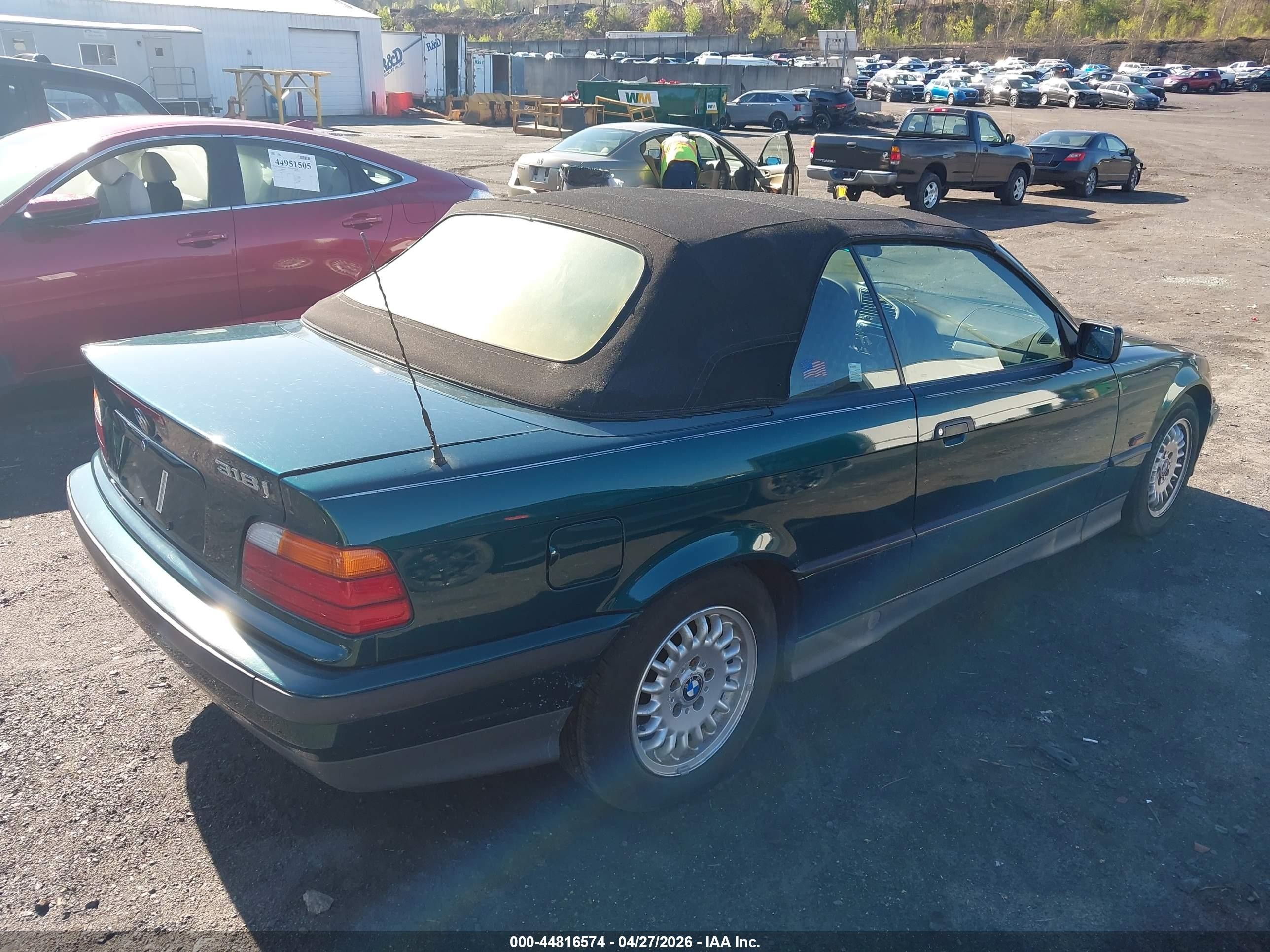 1995 Bmw 318 Ic Automatic Green vin: WBABK6325SED18205