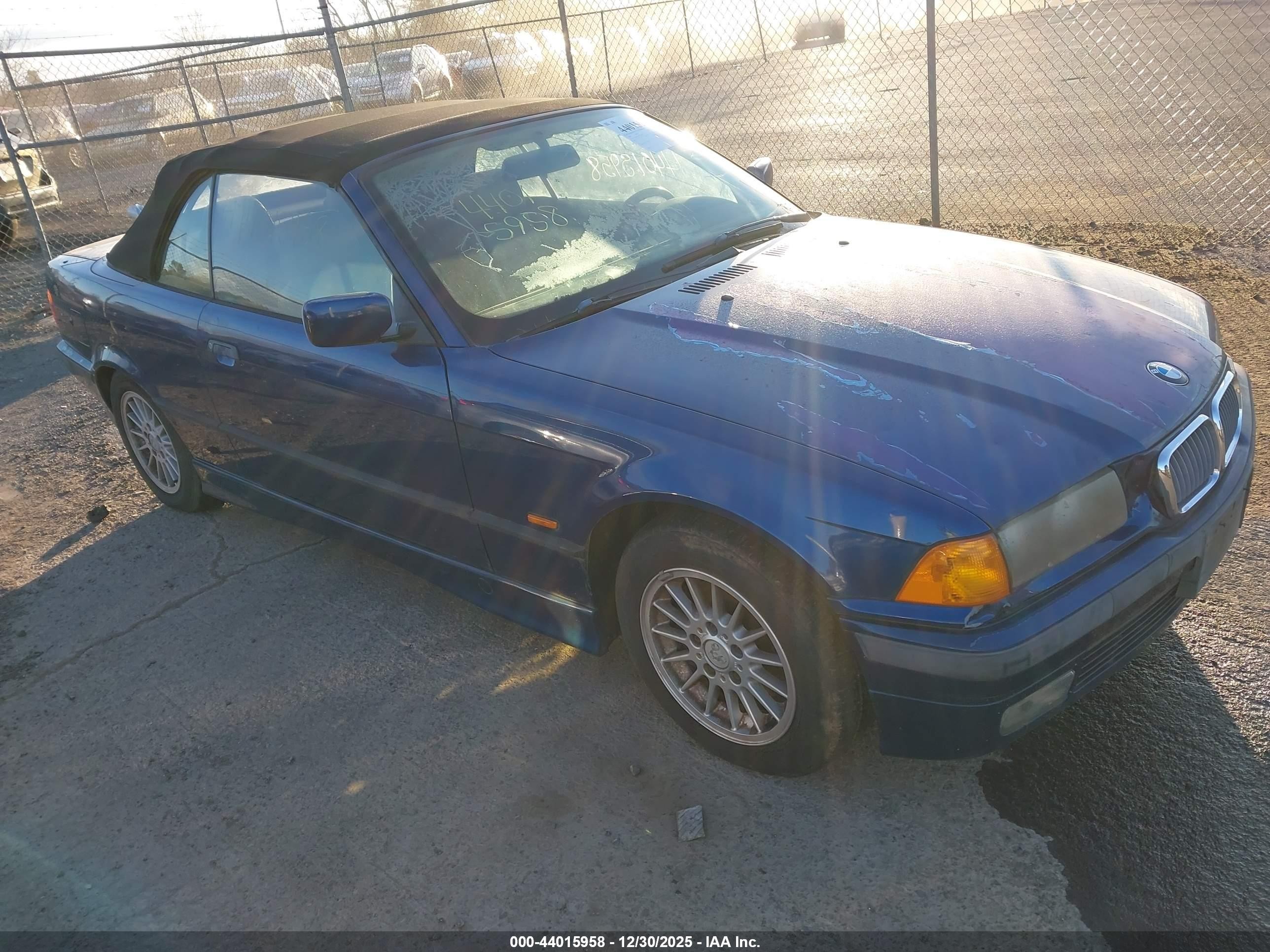 1998 Bmw 328ic   Blue vin: WBABK7320WET66638
