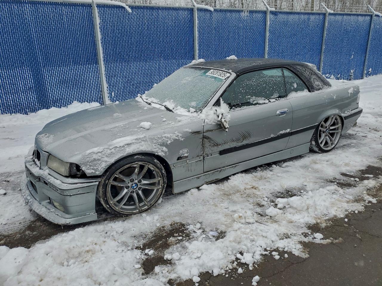 1996 Bmw 328i Cabriolet Серый vin: WBABK7324TET61244
