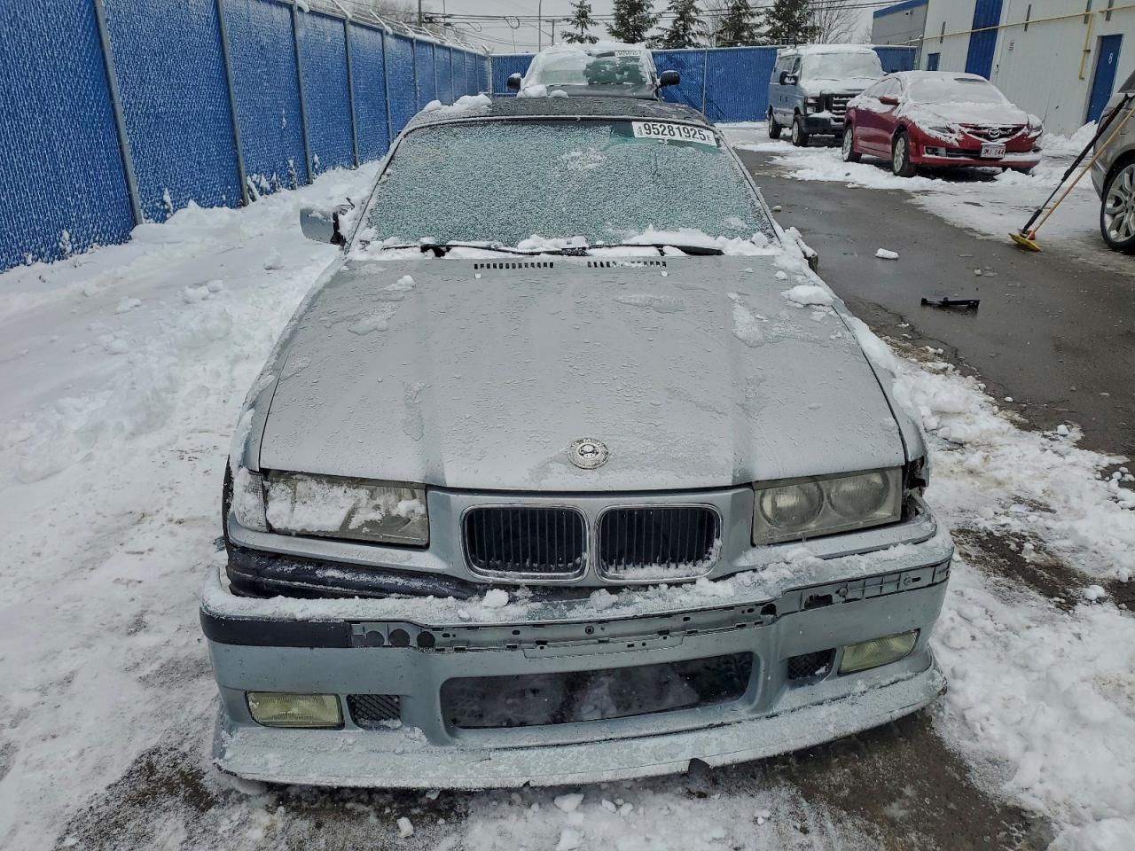 1996 Bmw 328i Cabriolet Gray vin: WBABK7324TET61244