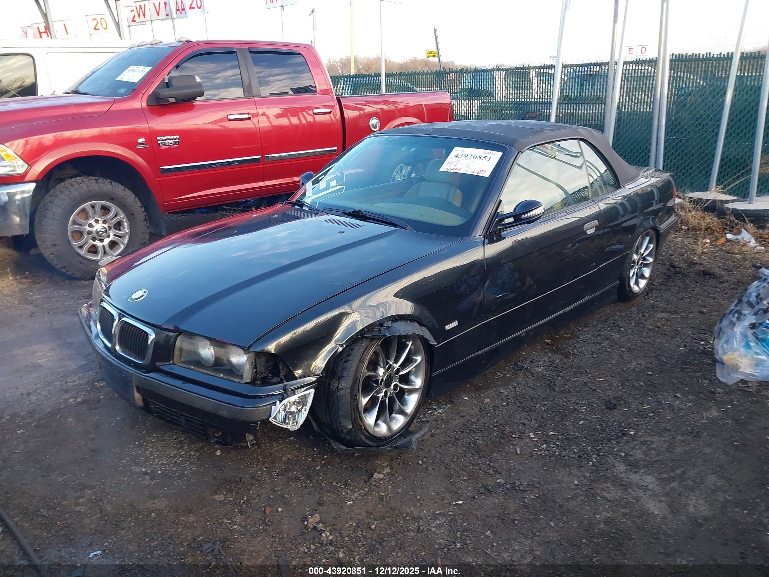 1998 Bmw 328ic   Black vin: WBABK7324WET65654