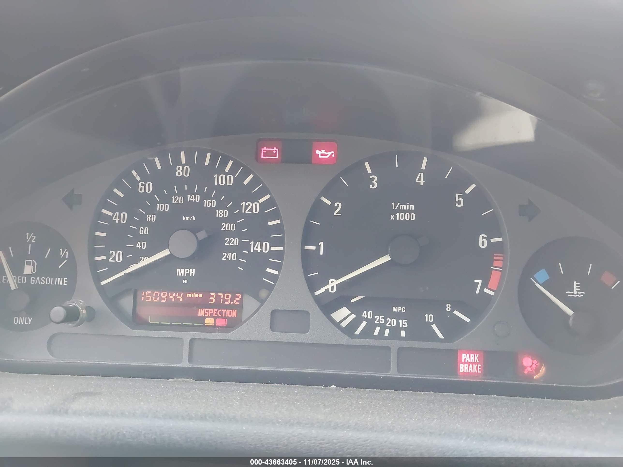 1997 Bmw 328ic   Blue vin: WBABK7326VET63905