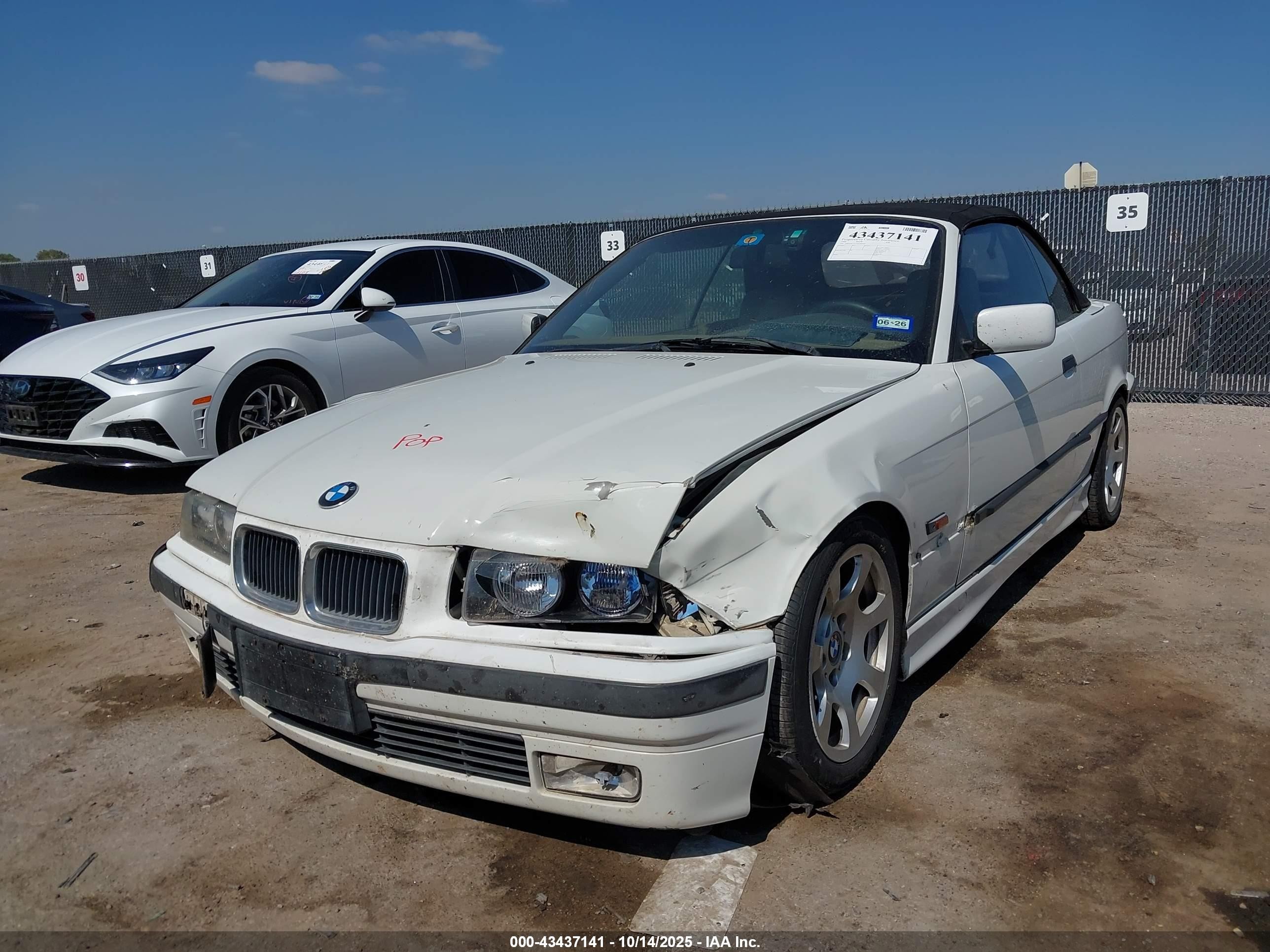 1996 Bmw 328 Ic White vin: WBABK7327TET60900