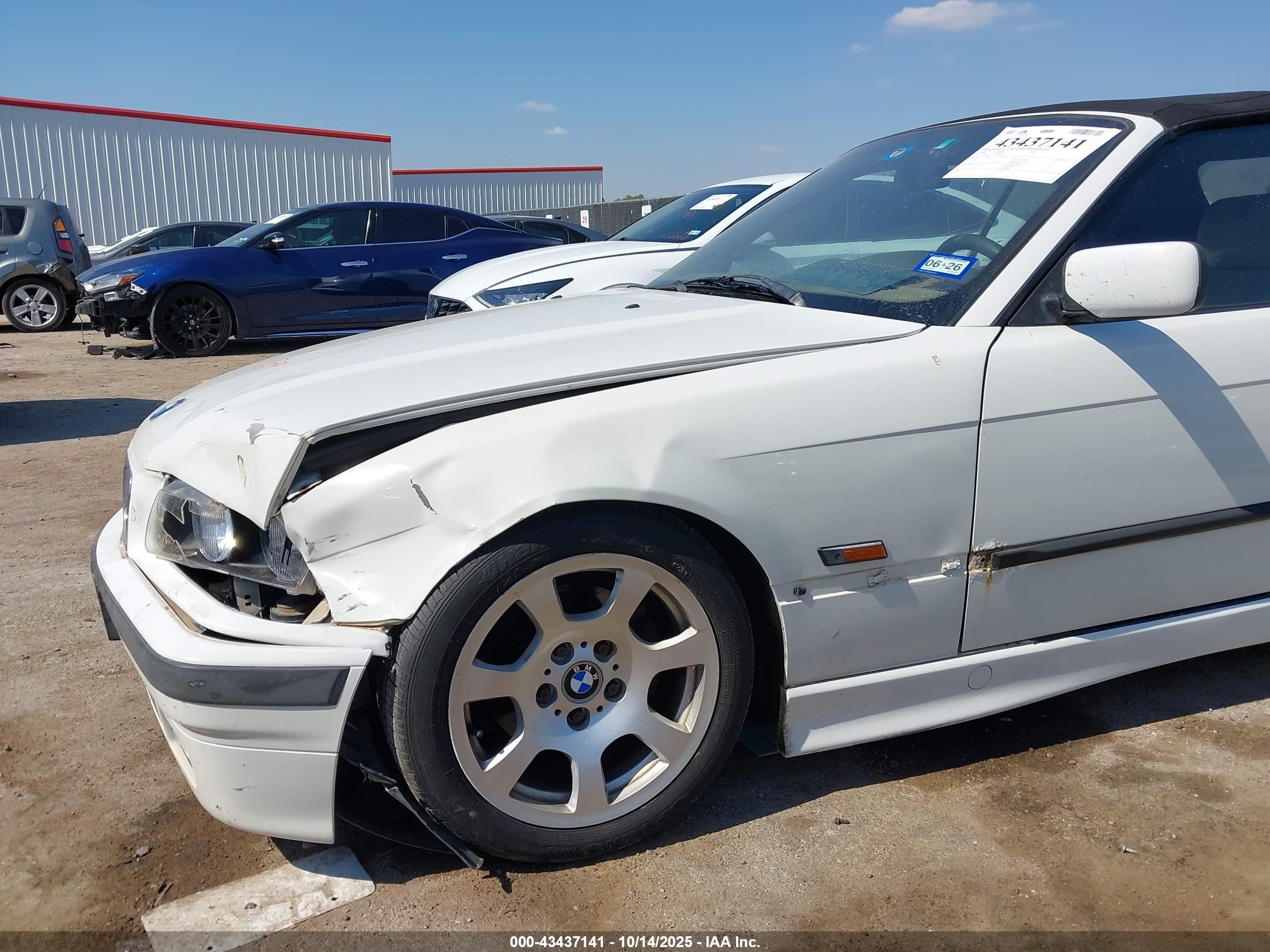 1996 Bmw 328 Ic White vin: WBABK7327TET60900