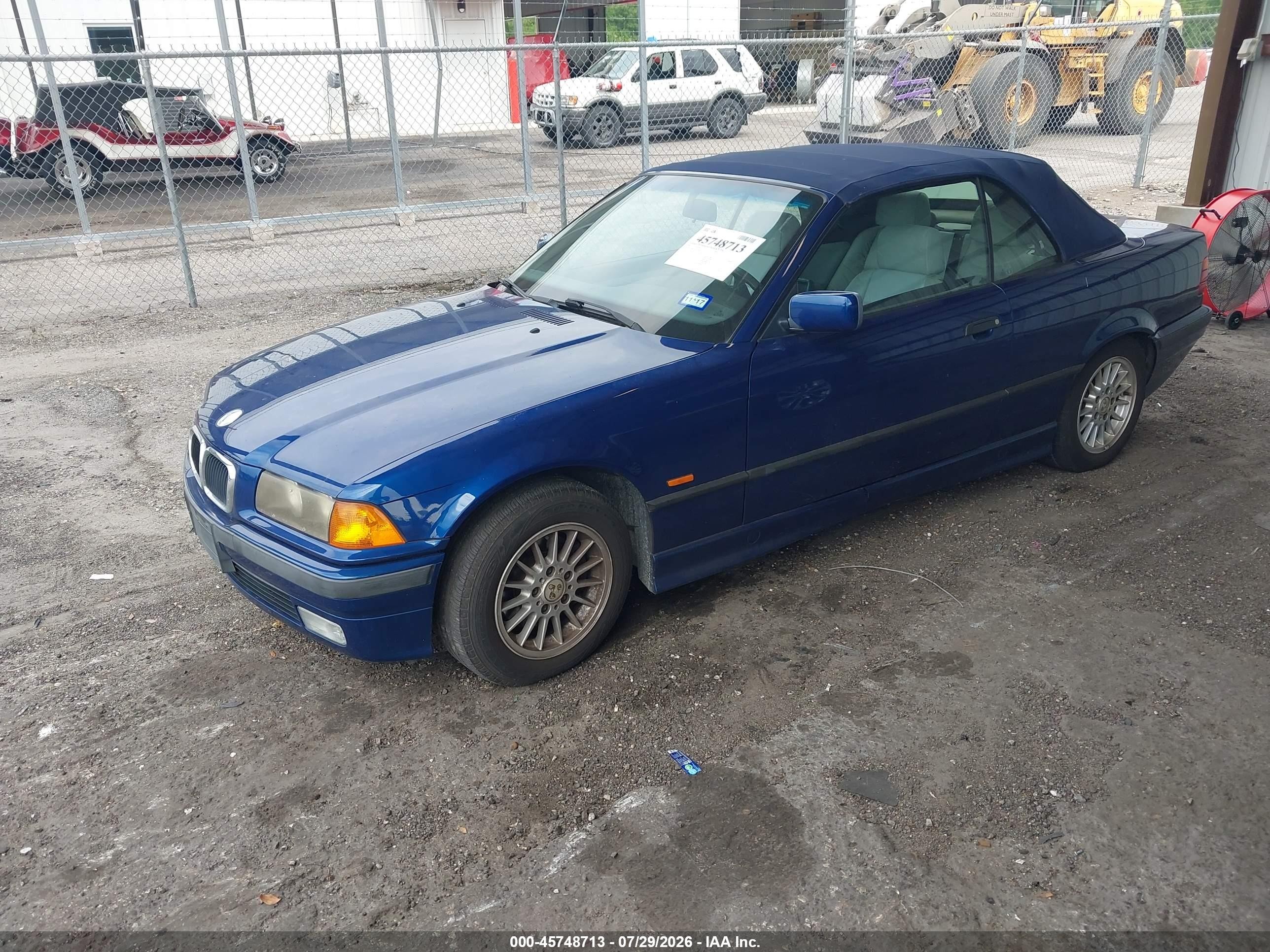 1998 Bmw 328ic   Blue vin: WBABK7335WET66983