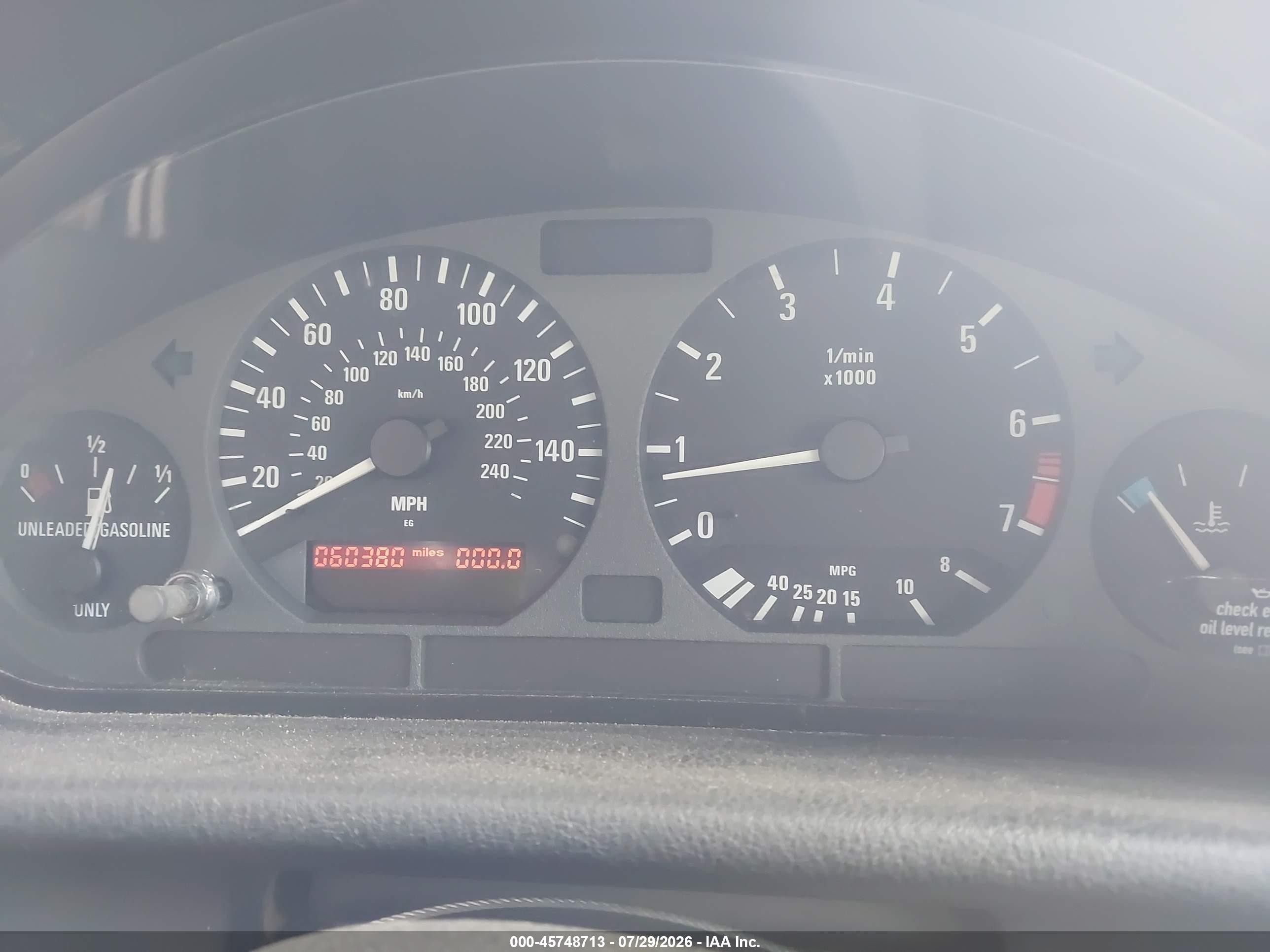 1998 Bmw 328ic   Blue vin: WBABK7335WET66983