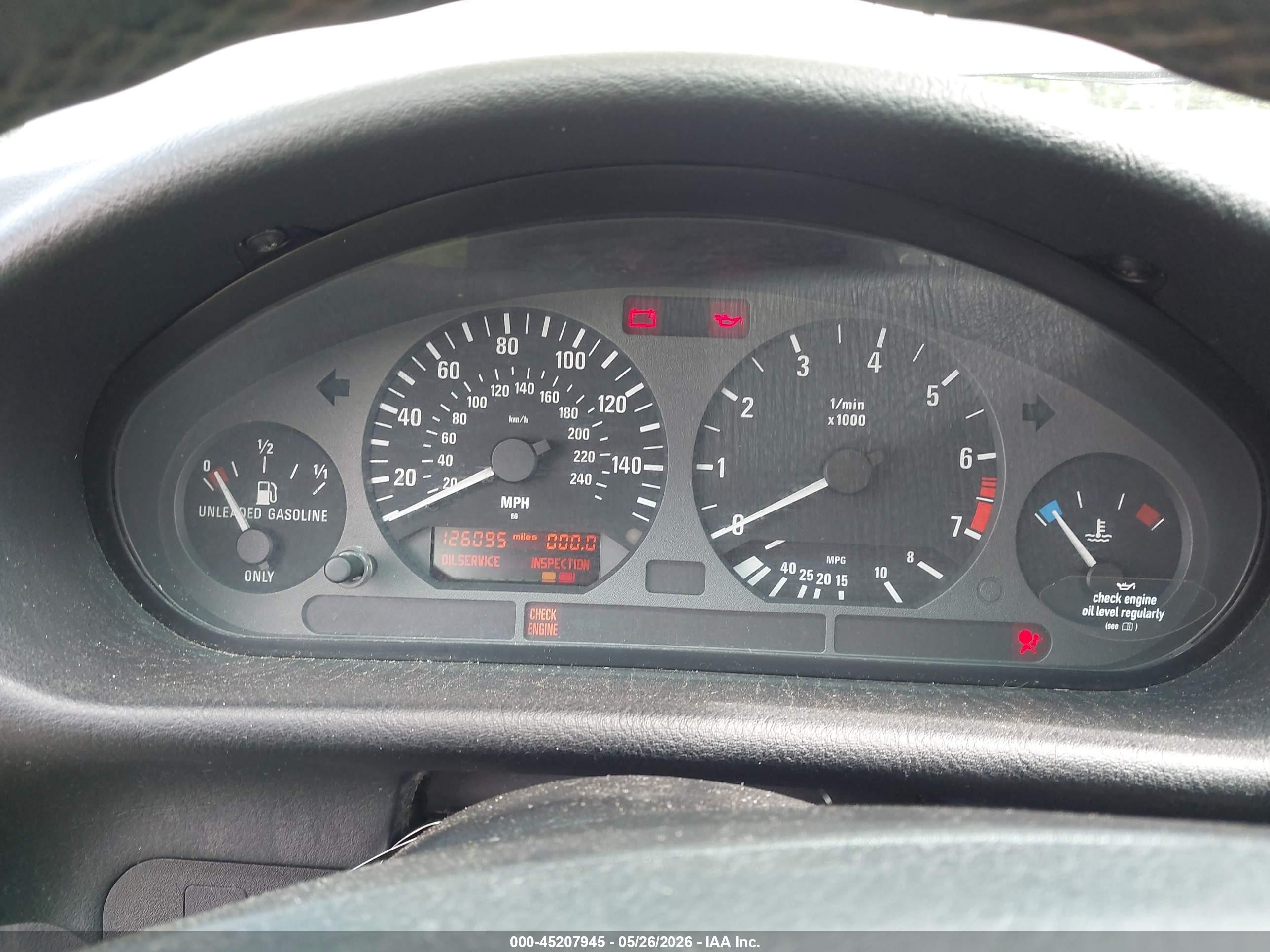 1999 Bmw 328ic   Gray vin: WBABK7335XET67214