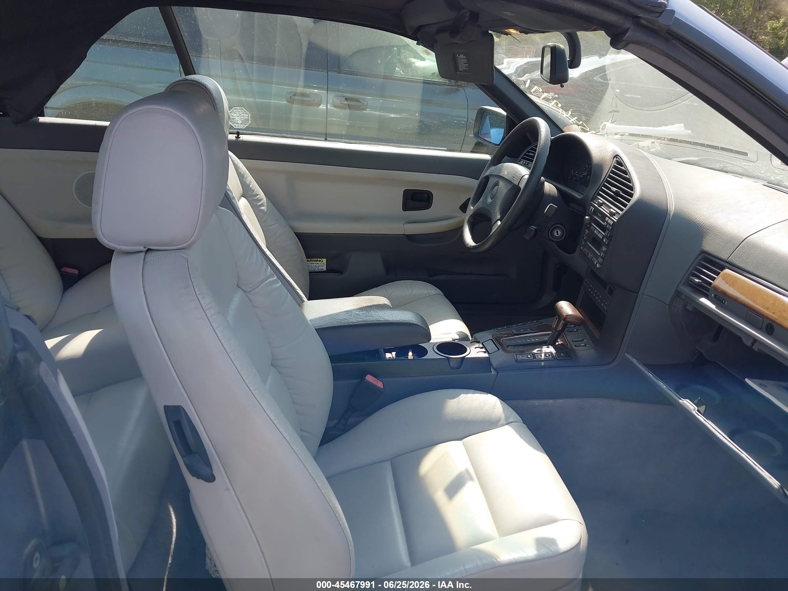 1996 Bmw 328 Ic Automatic Light Blue vin: WBABK8320TET90214