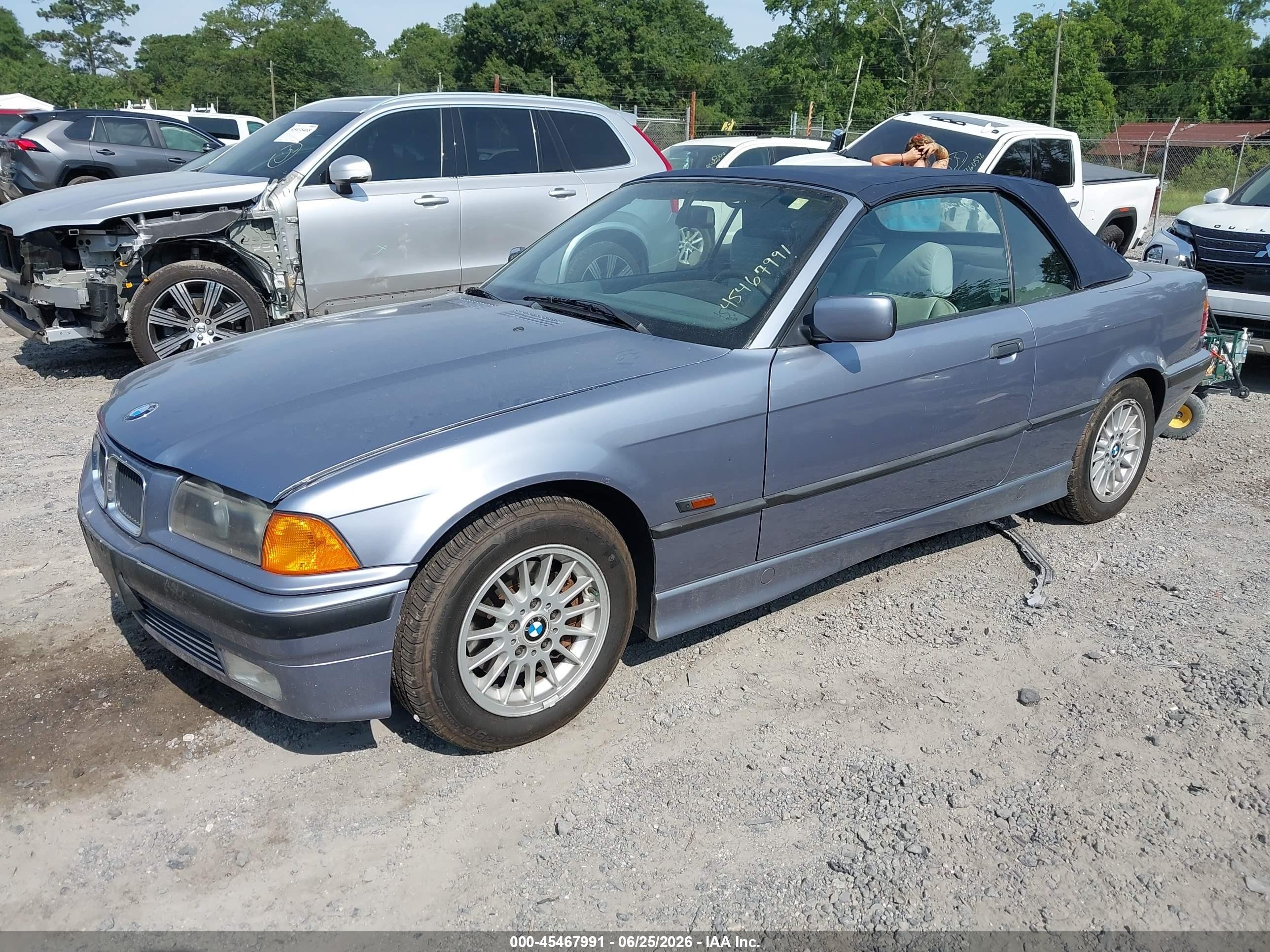 1996 Bmw 328 Ic Automatic Light Blue vin: WBABK8320TET90214