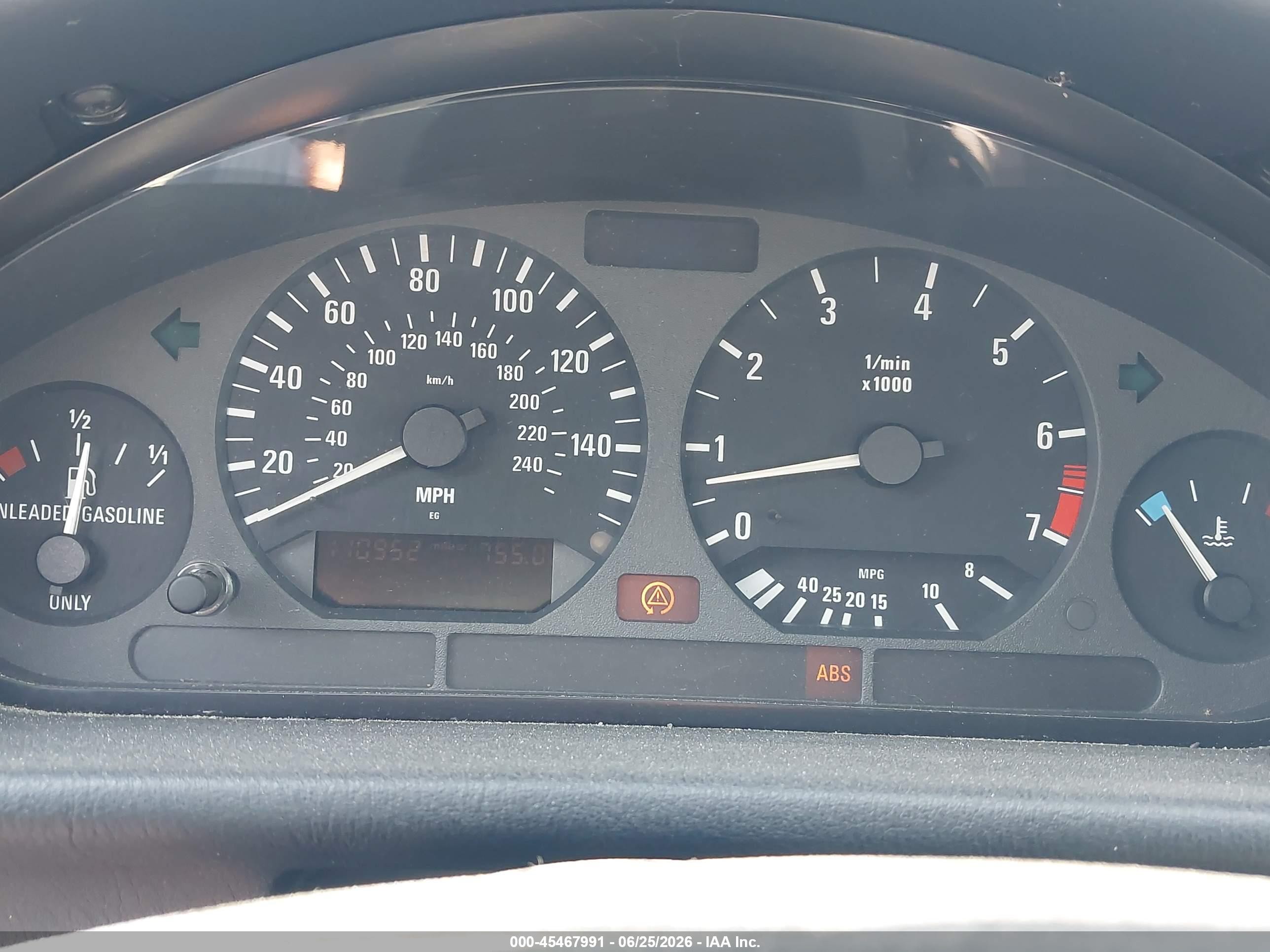 1996 Bmw 328 Ic Automatic Light Blue vin: WBABK8320TET90214