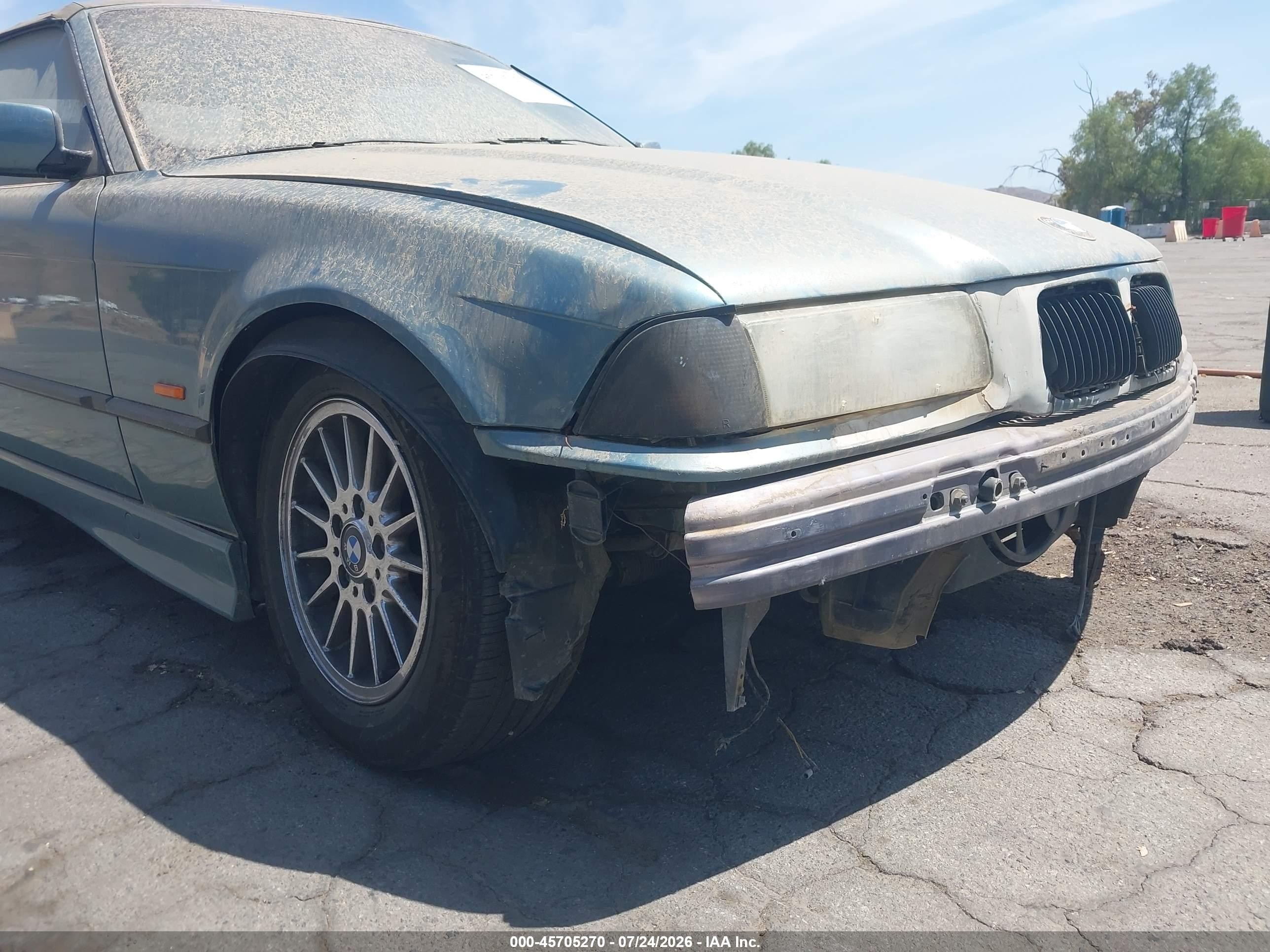 1998 Bmw 328ic   Blue vin: WBABK8320WEY87560