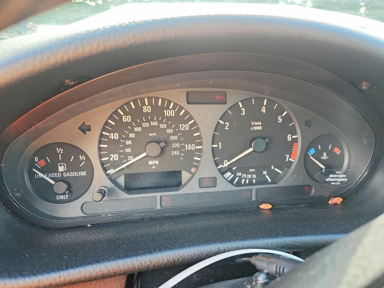 1998 Bmw 328 Ic Automatic Silver vin: WBABK8323WEY87603
